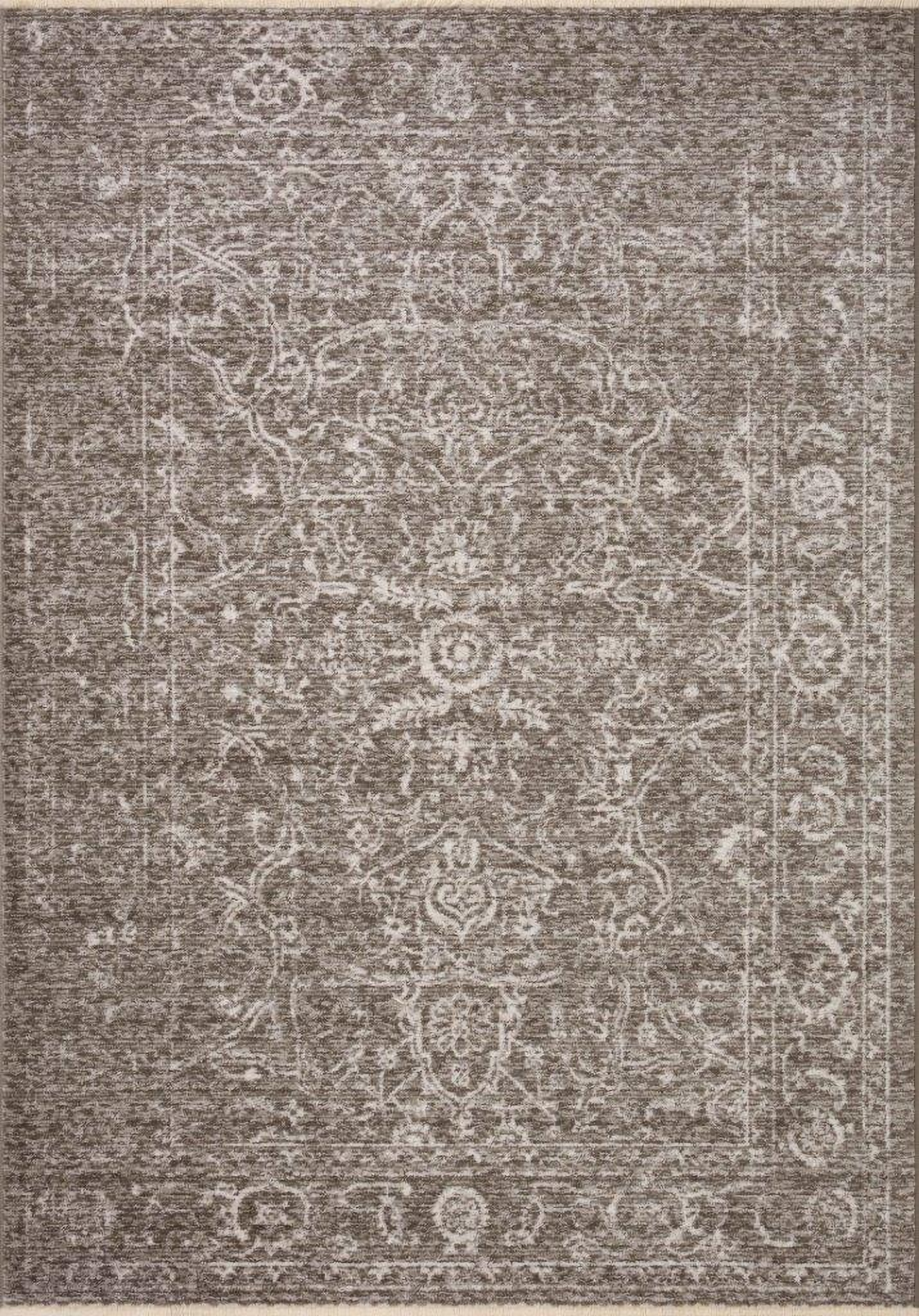 Loloi II Vance Taupe and Dove 18" x 18" Sample Rug VANCVAN-08TADV160S