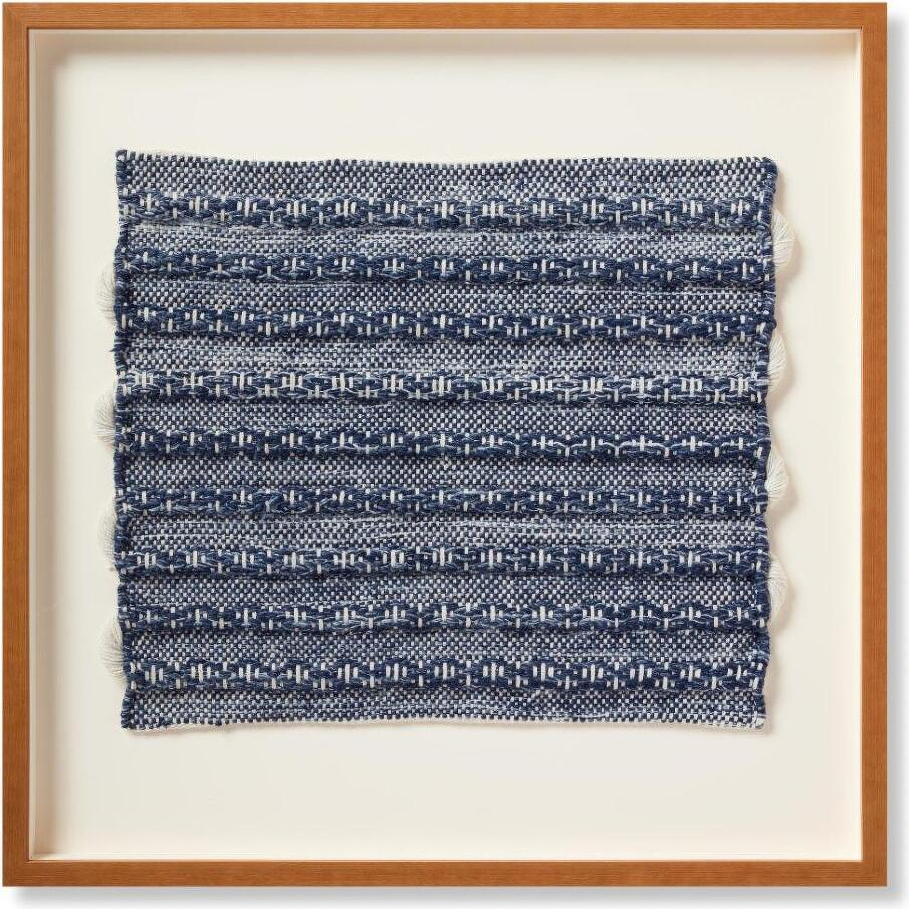 Loloi Ramble Blue and Ivory 2'-4" x 2'-4" Wall Art by Loloi Rugs ...
