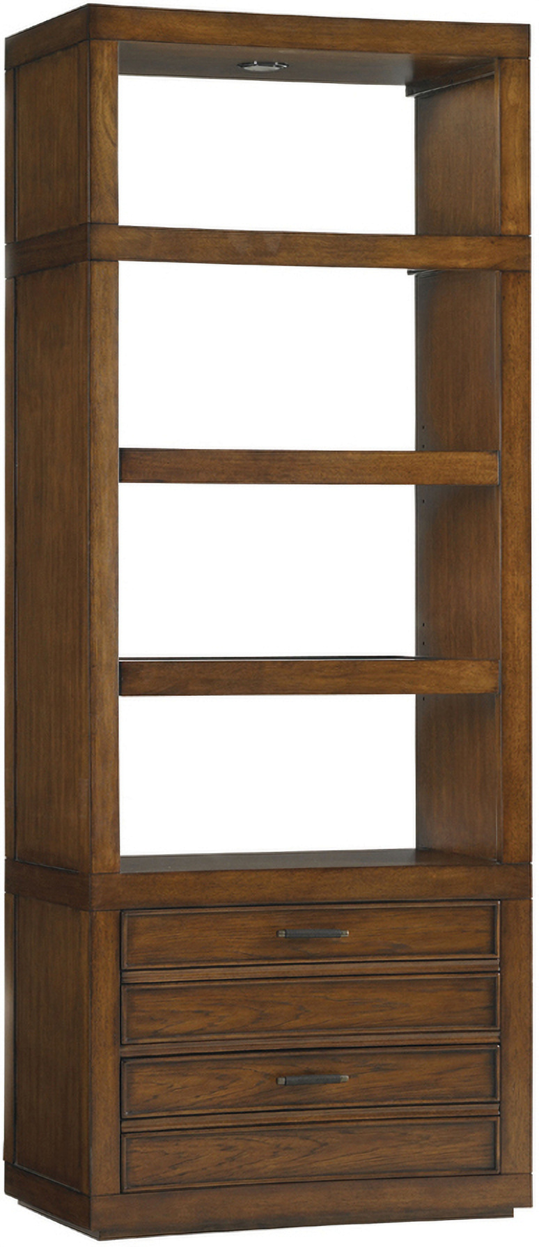 Longboat Key Crystal Sands Bookcase In Sienna by Sligh | 1StopBedrooms