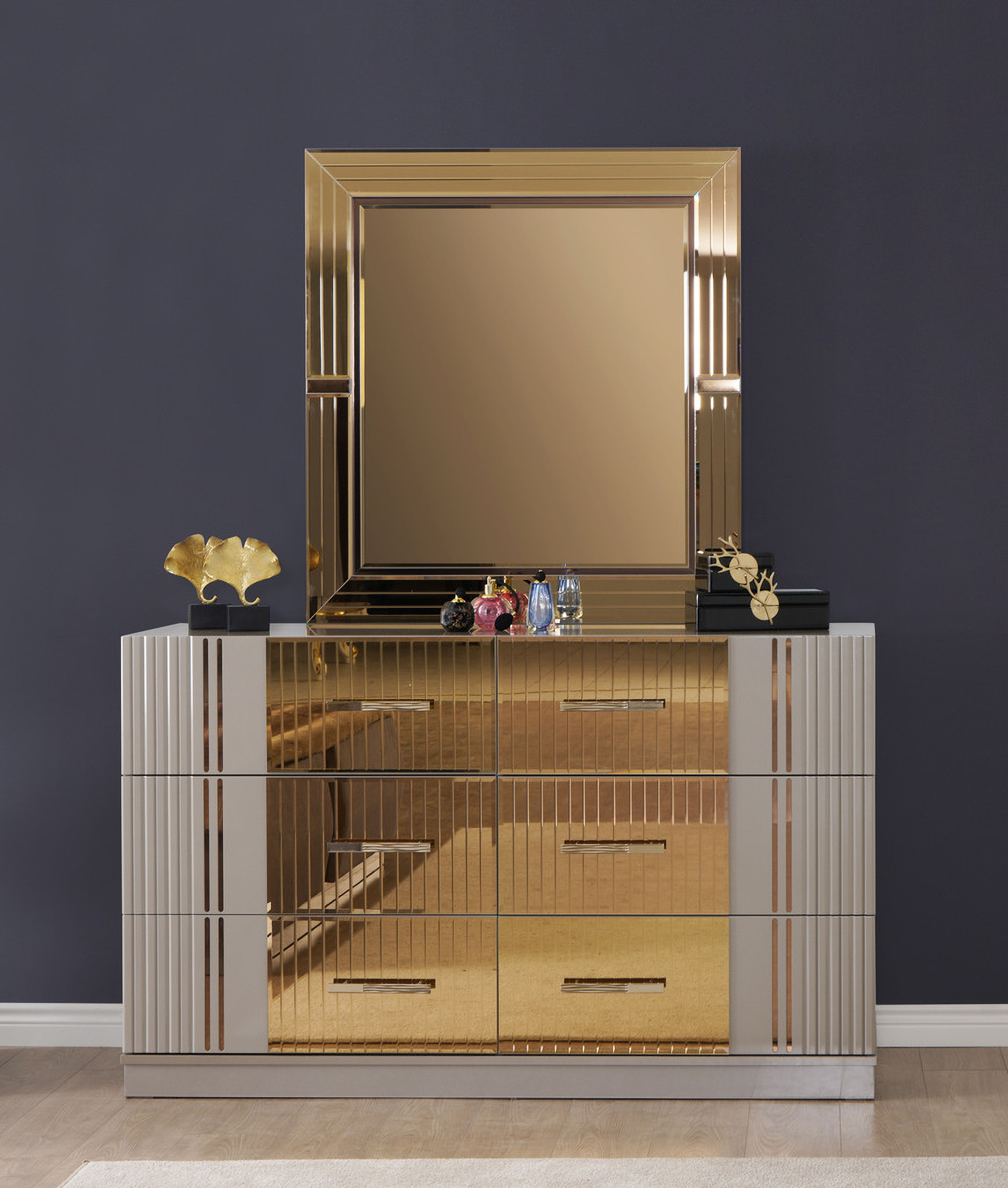 gray and gold dresser AVAILABLE: New Hope Gray Dresser by Broyhill
