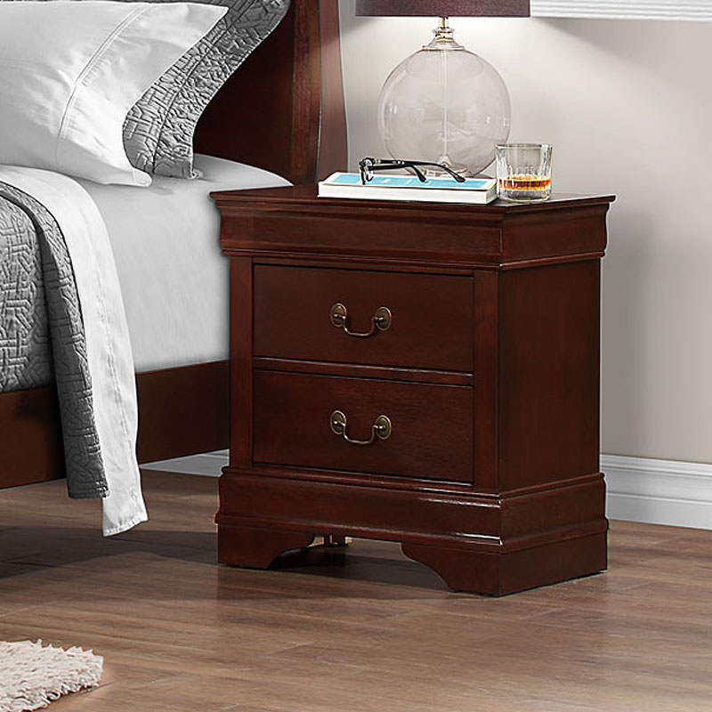 Louie Nightstand Cherry 1stopbedrooms