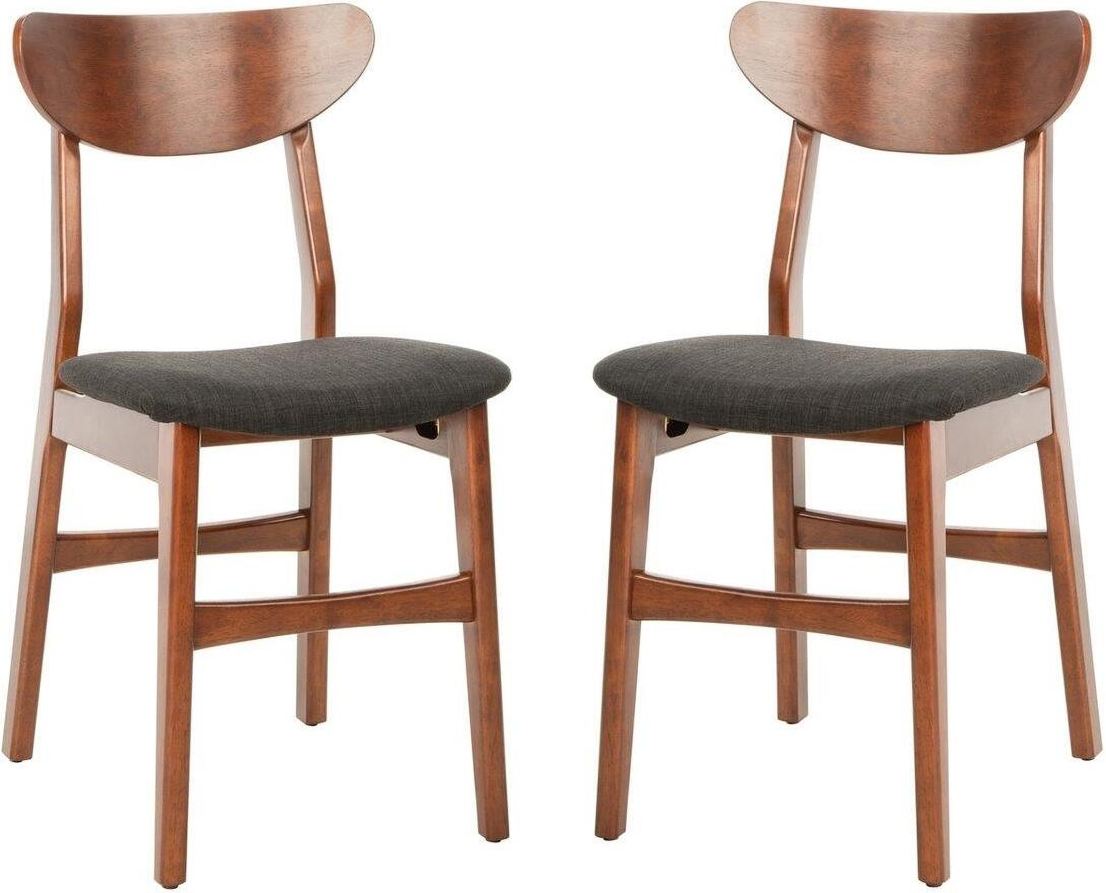 Lucca Cherry and Black Retro Dining Chair by Safavieh 1StopBedrooms