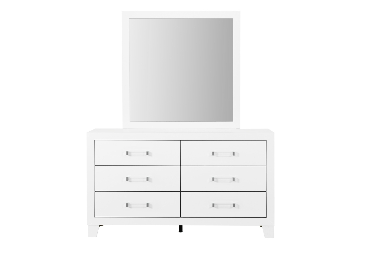Luccia Dresser In White by Global Furniture USA 1StopBedrooms