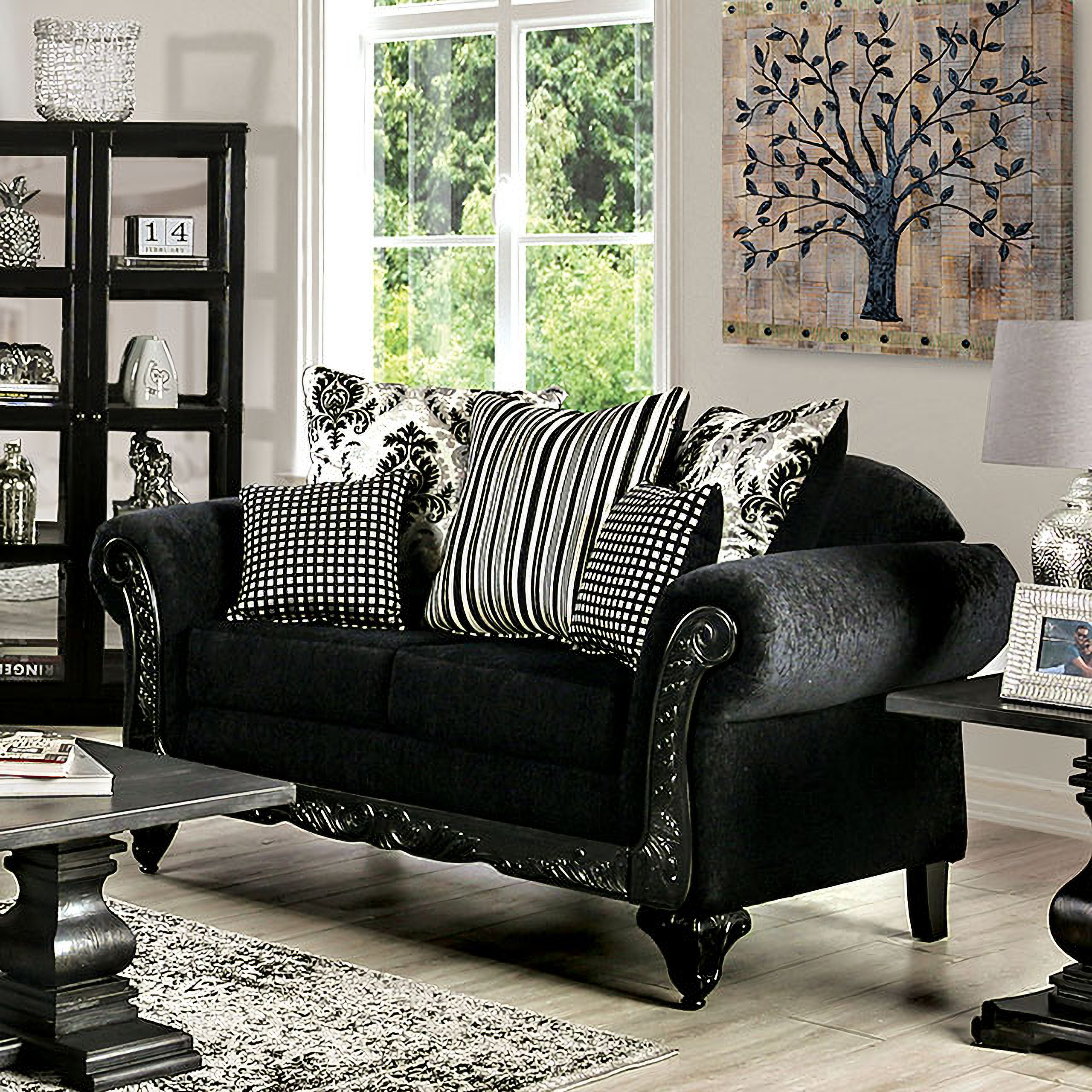 Safavieh american homes collection deals addison spindle back black bench