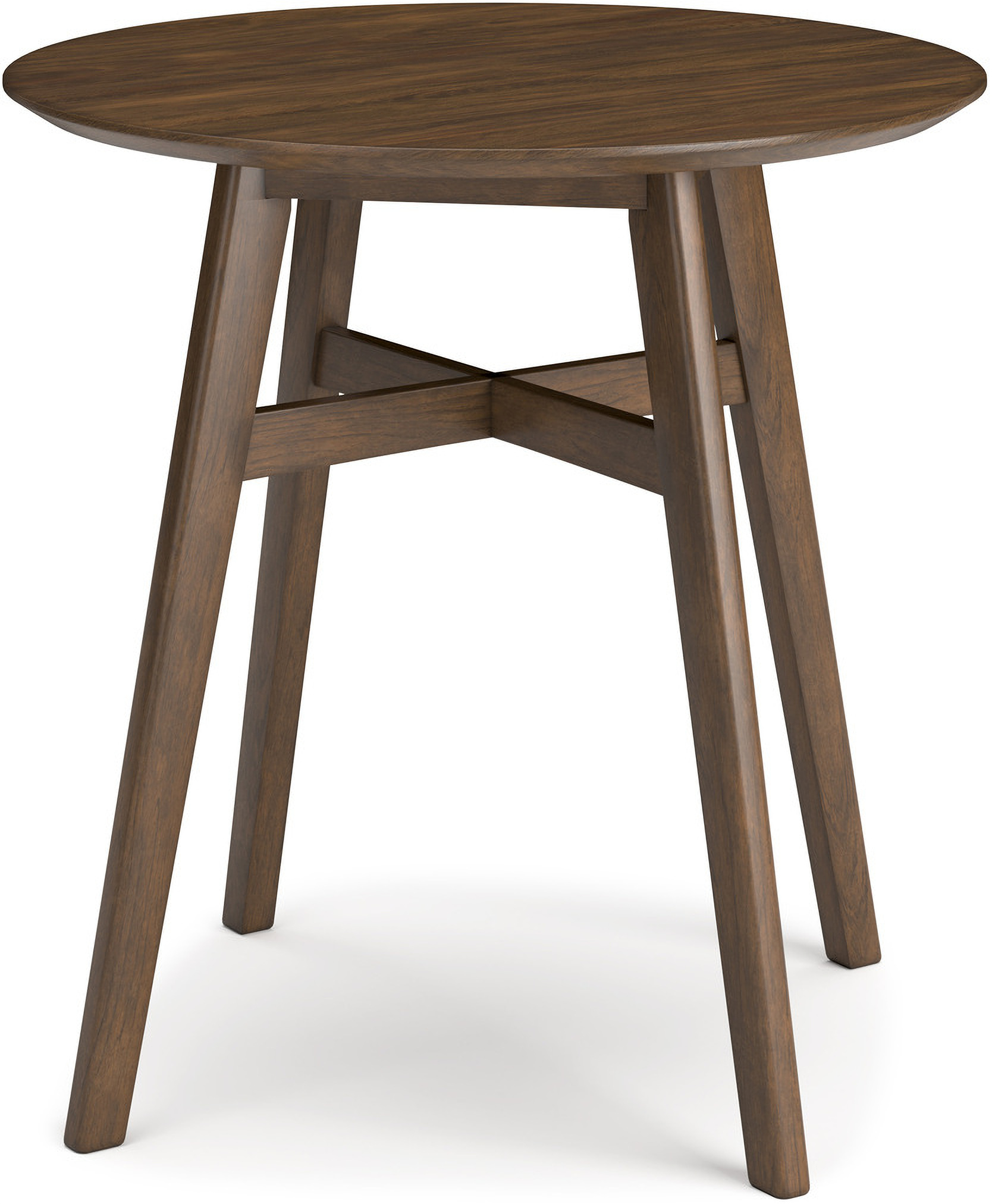 Lyncott Brown Round Dining Room Counter Table by Ashley Furniture