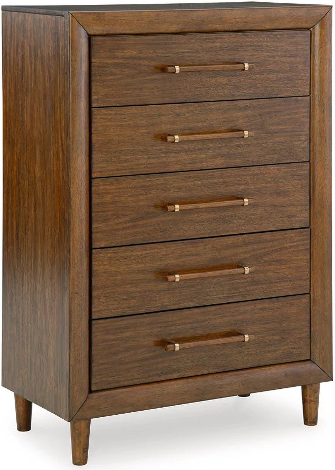 Lyncott - Five Drawer Chest - Brown
