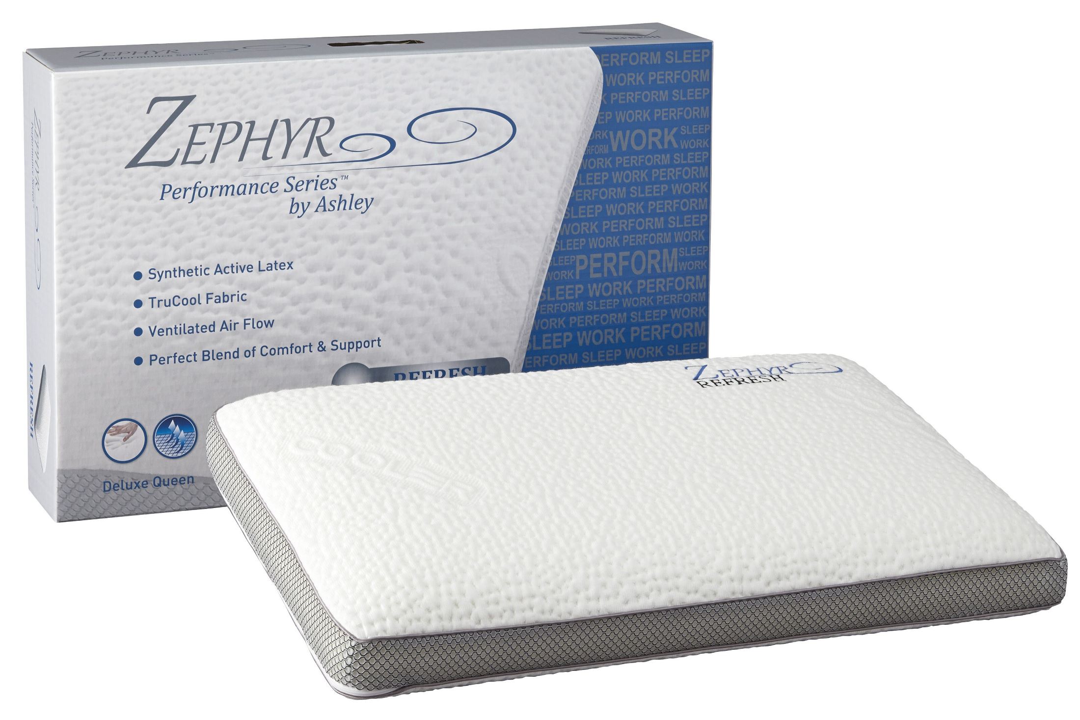 Sierra Sleep by Ashley Zephyr Refresh White Ventilated Bed Pillow Set