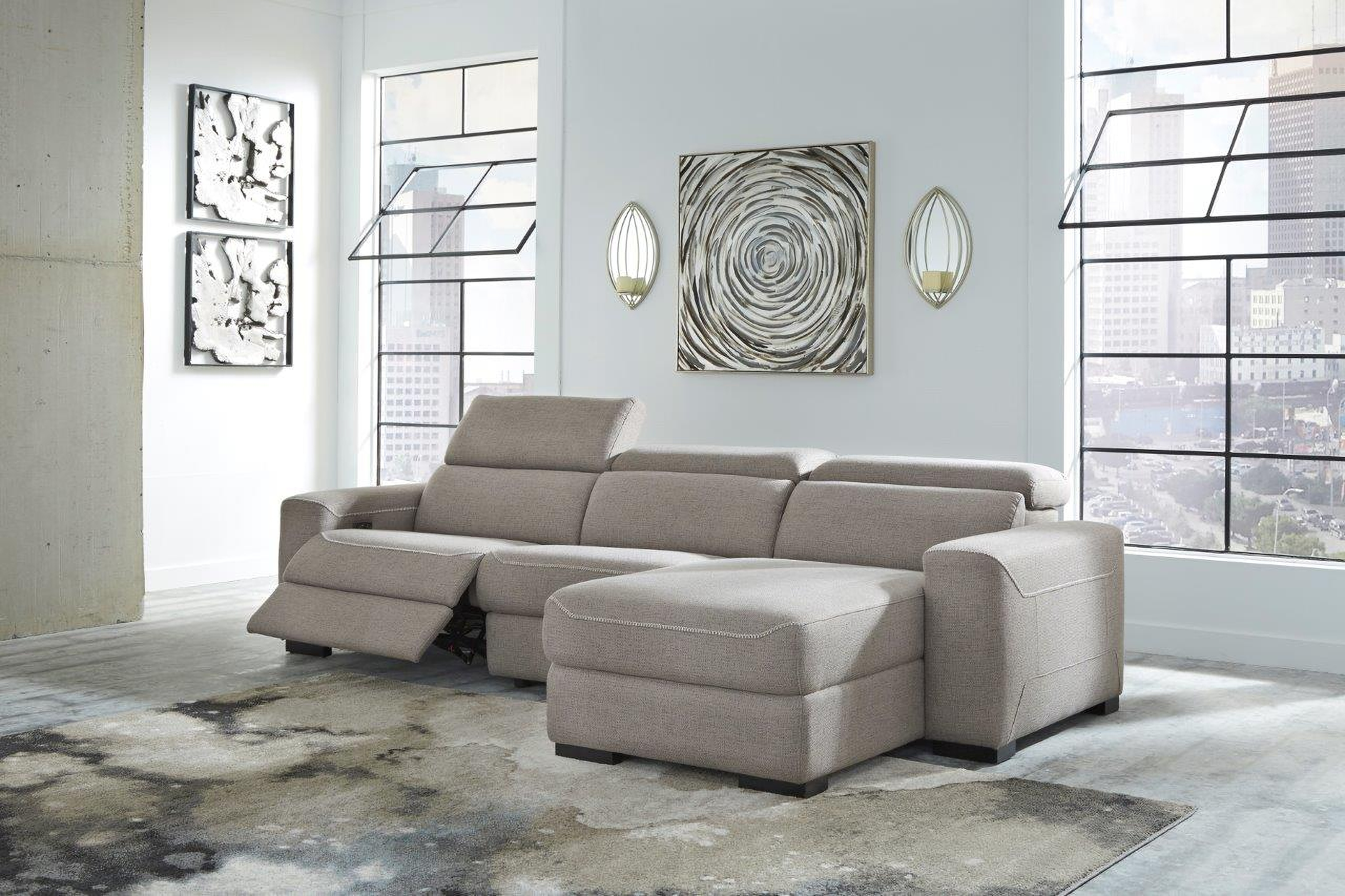 Recliners sectional sofa online set