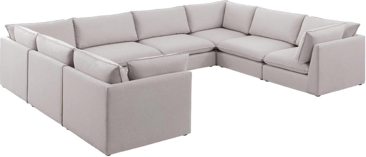 Mackenzie Beige Durable Linen Modular Sectional