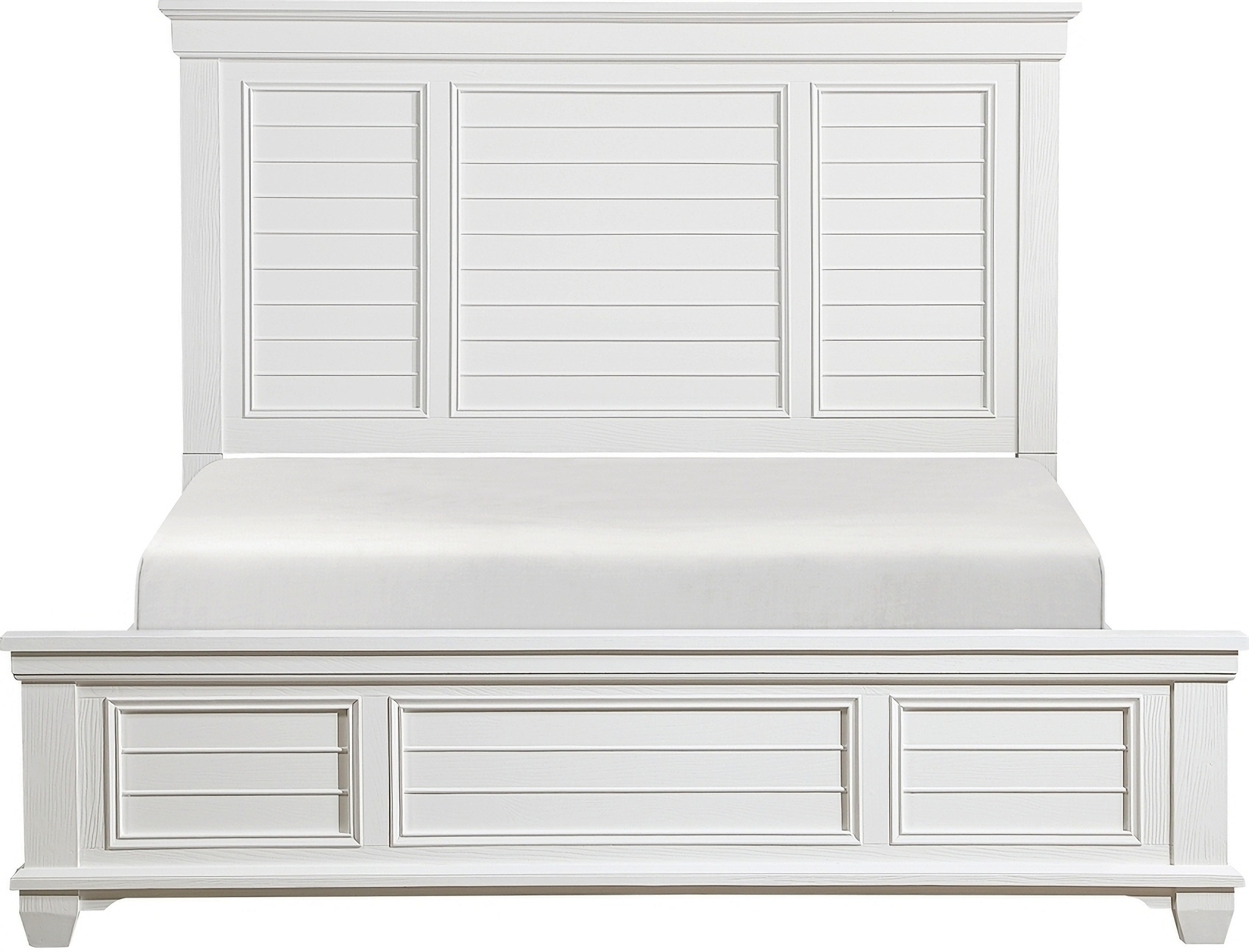 Mackinac California King Bed In White by Homelegance | 1StopBedrooms