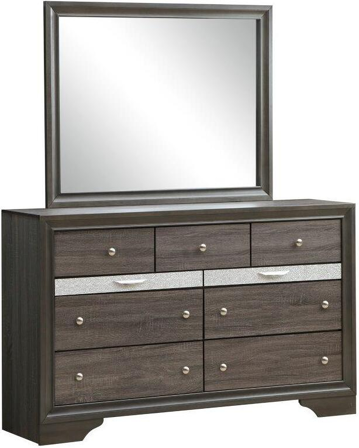 Madrid Resser Madrid Dresser In Gray by Glory | 1StopBedrooms