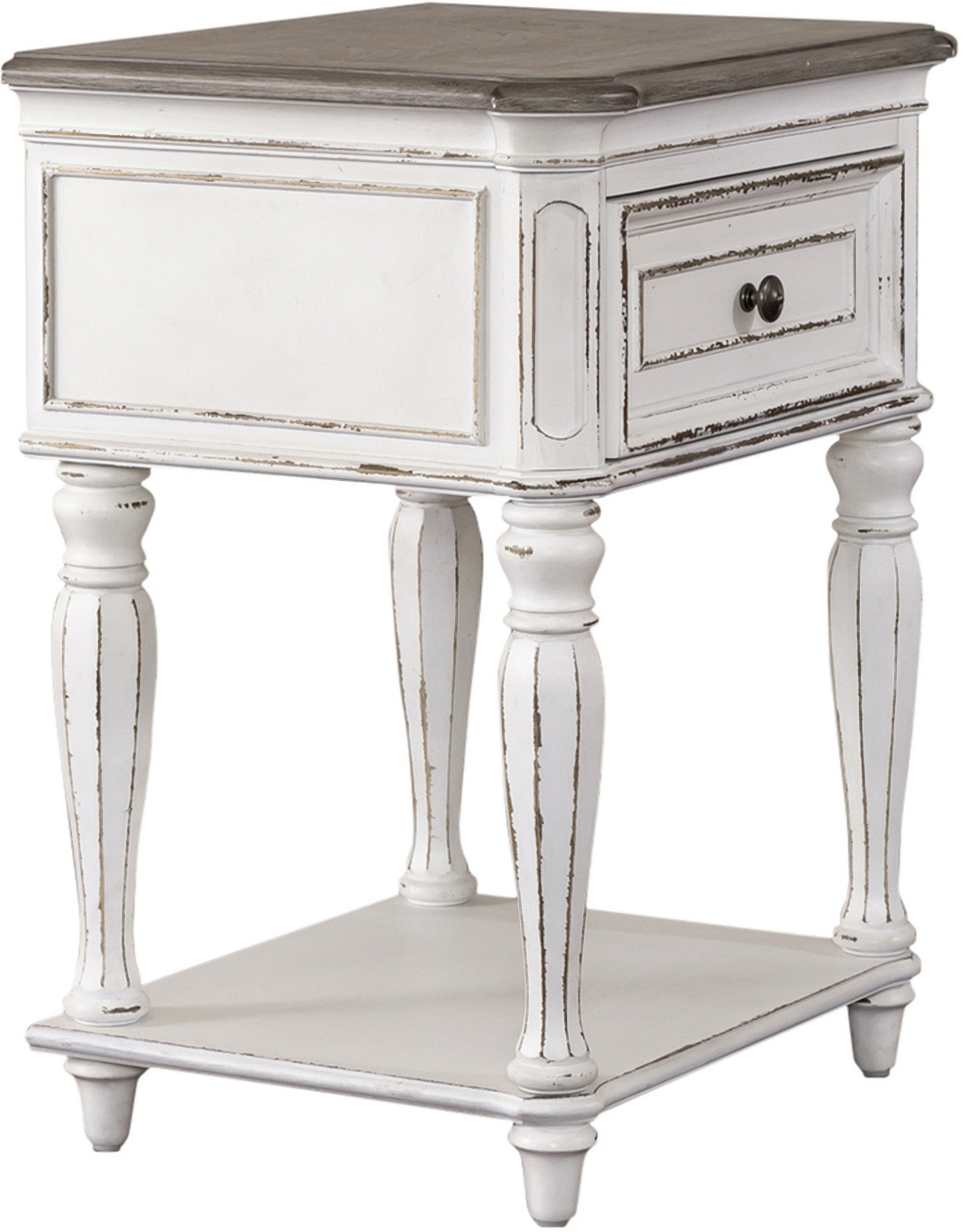 Magnolia Manor Antique White Leg Nightstand by Liberty 1StopBedrooms