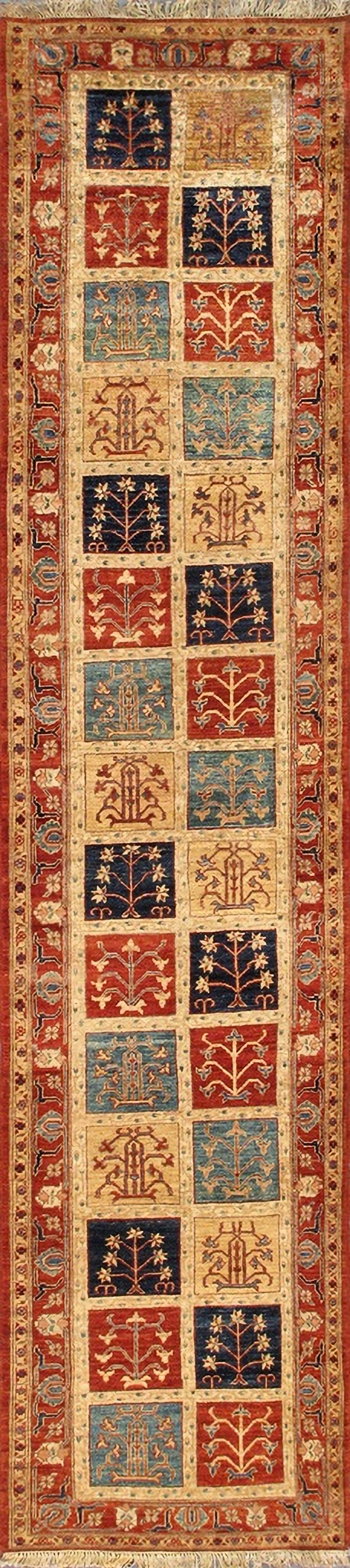 Melody Collection Hand-Knotted Lamb's Wool Runner- 2'10