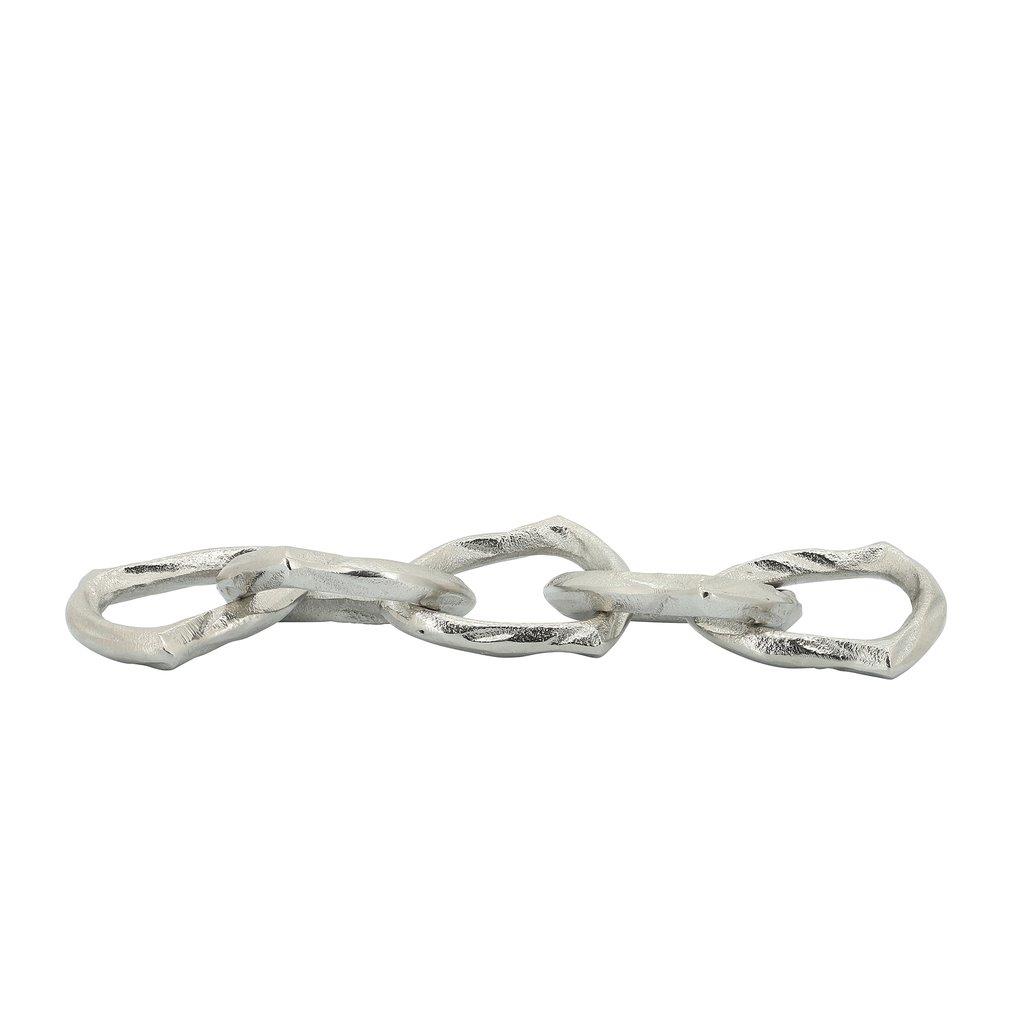 Sagebrook Metal 15 Chain Decor, Silver