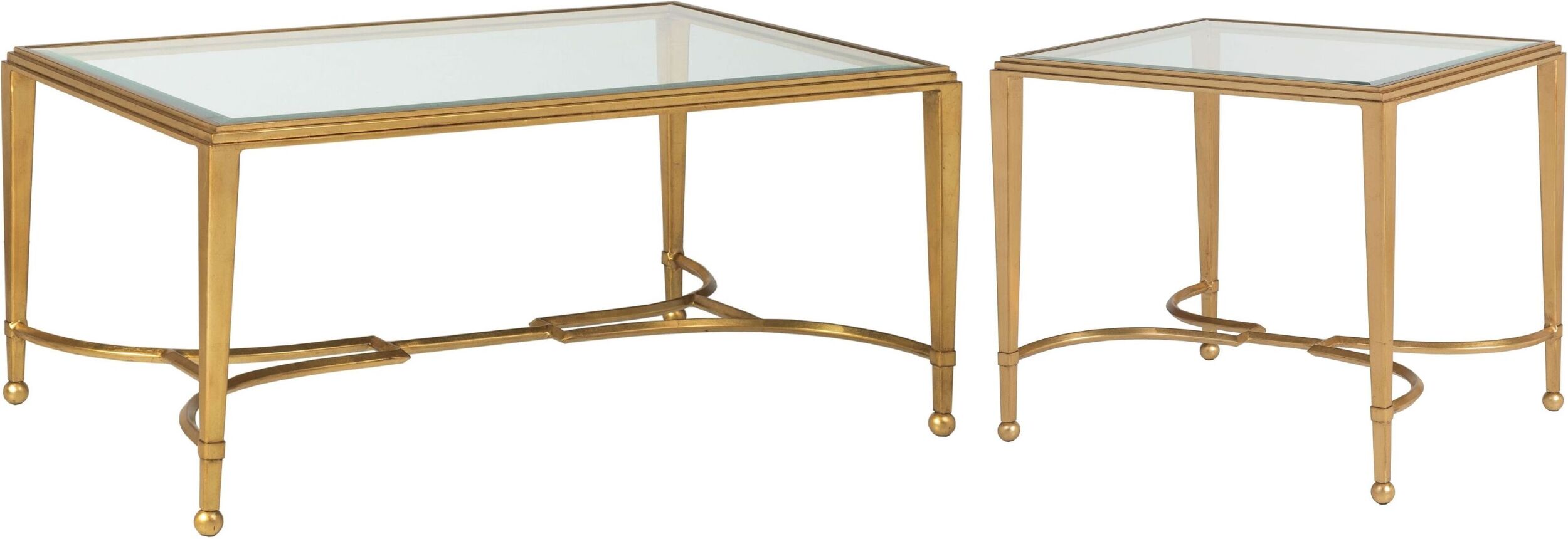 Metal Designs Gold Leaf Sangiovese Small Rectangular Occasional Table ...