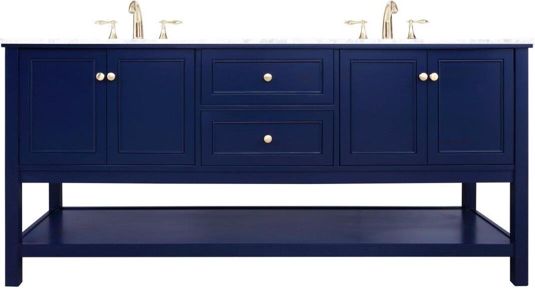 72 Bathroom Vanity Blue