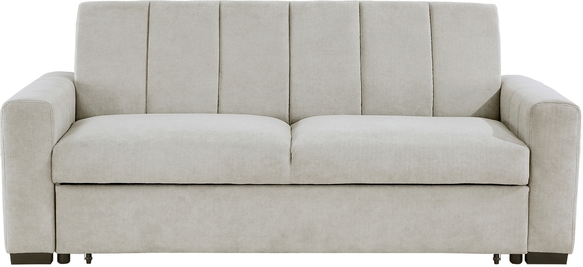 Michah Convertible Sofa With Pull Out Bed In Gray By Homelegance