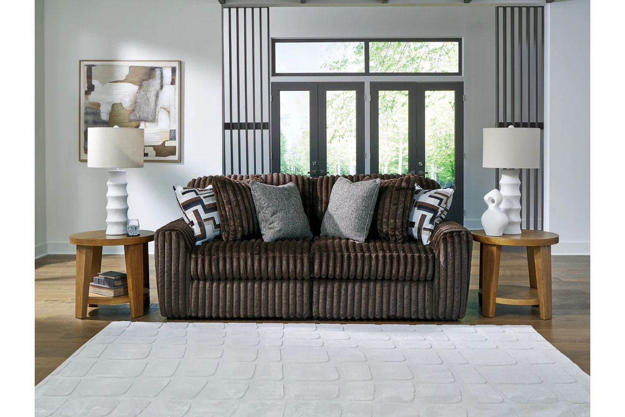 Midnight-Madness 2-Piece Sectional Sofa In Chocolate by Ashley