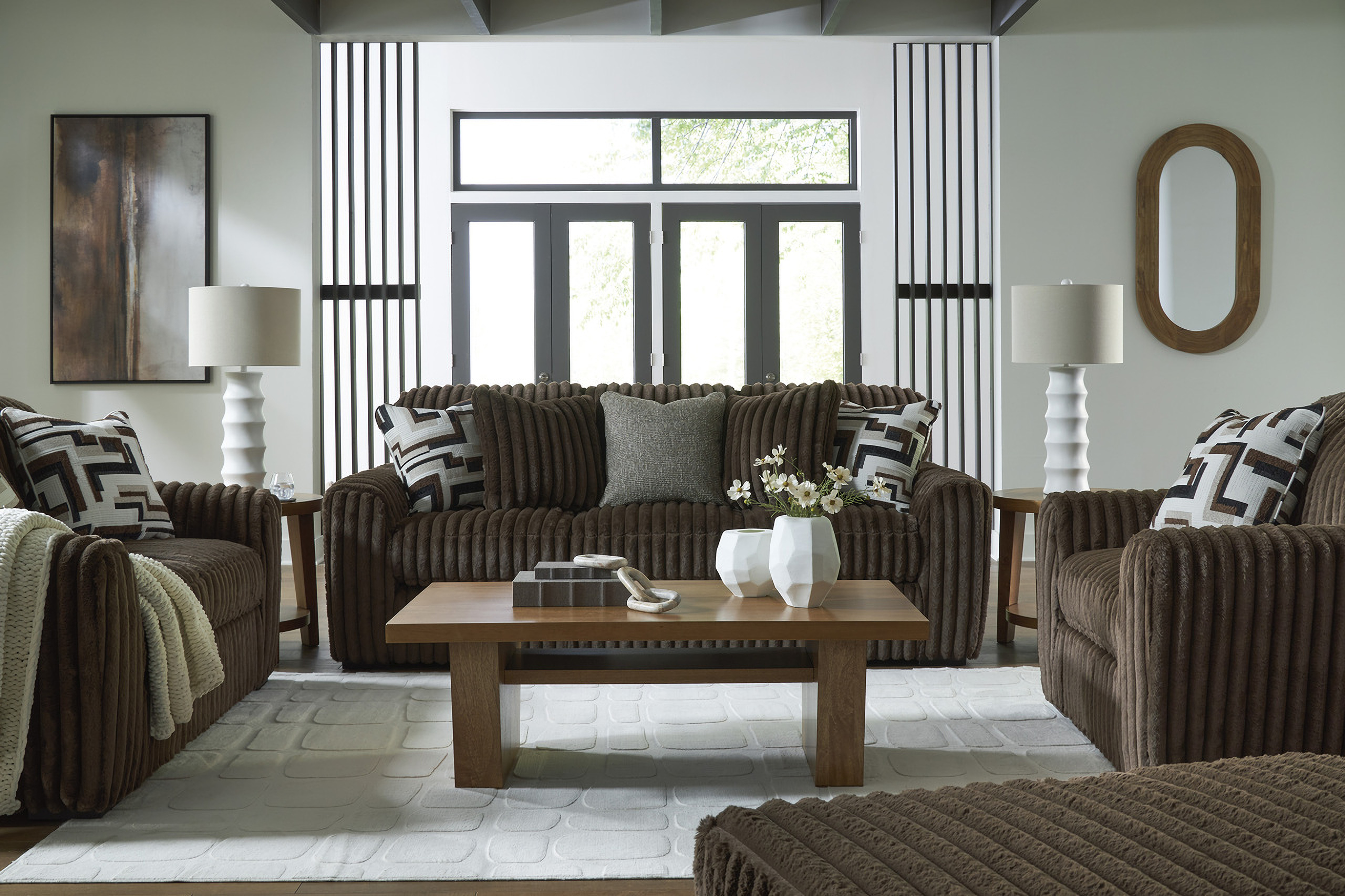 Midnight-Madness Living Room Set In Chocolate by Ashley Furniture