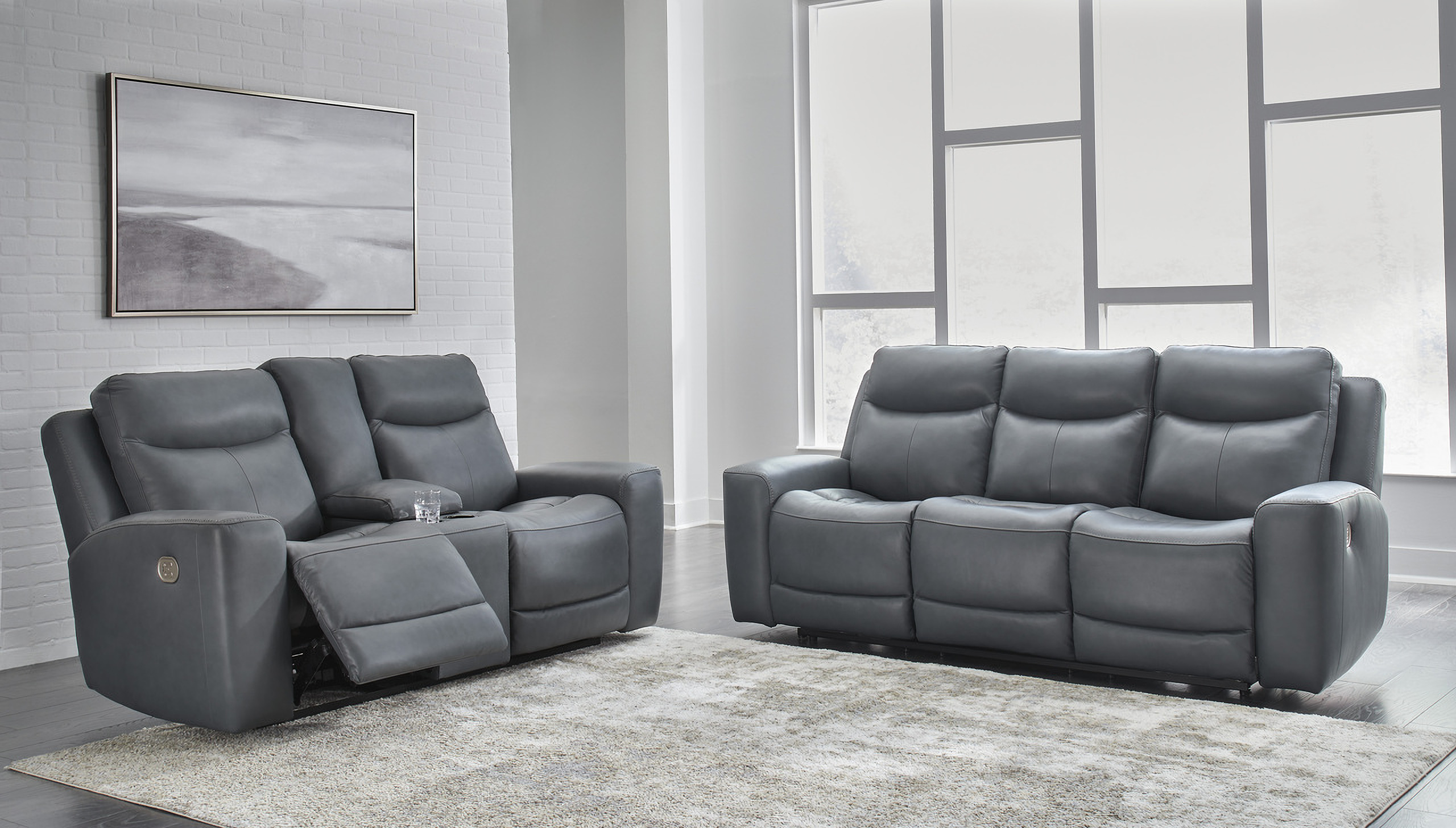 Curated visual reference: Gallery Detail: Mindanao Power Recliner Living Room Set With Adjustable Headrest In