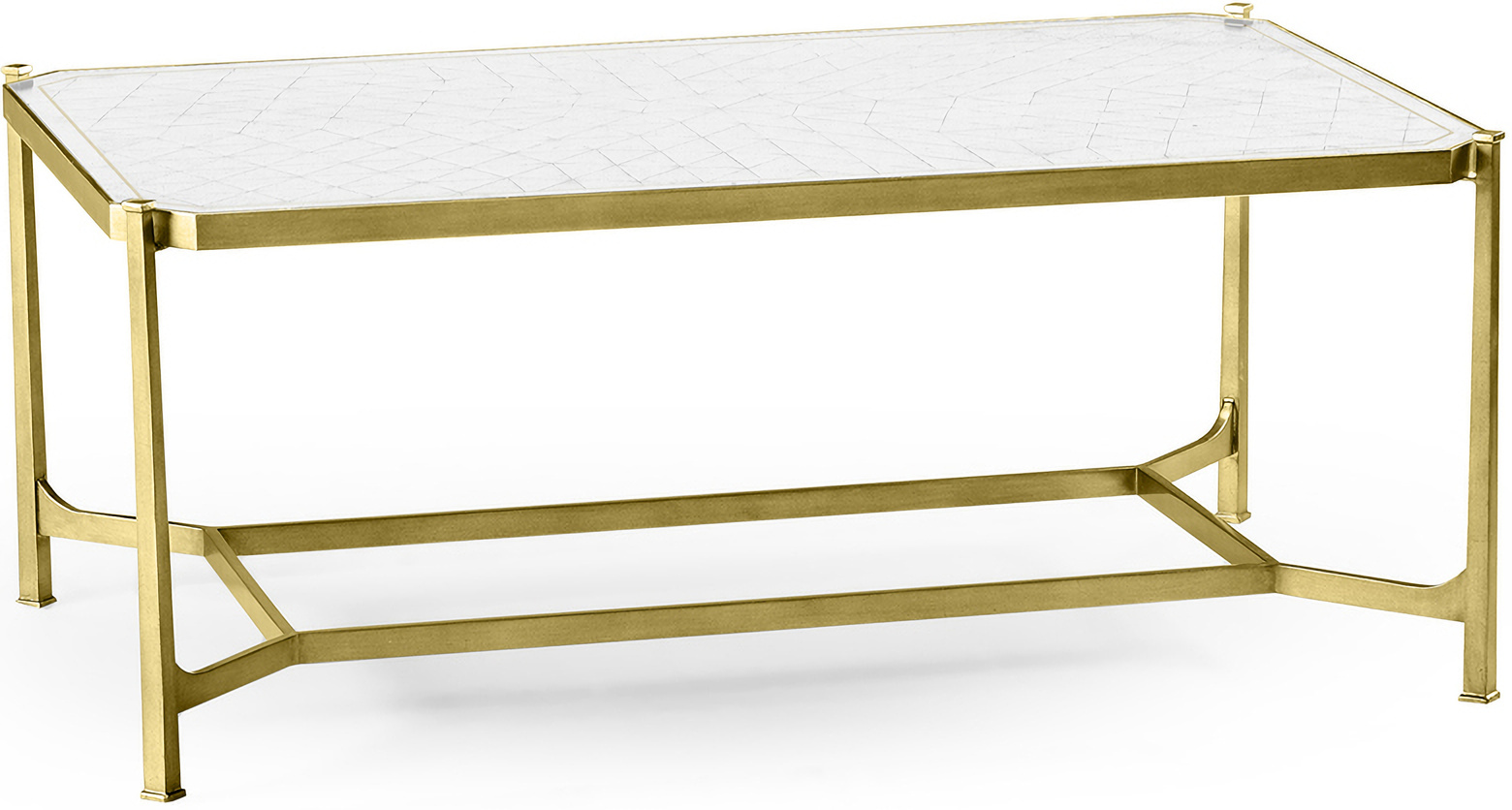 Modern Luxe Cocktail Table In Gold by Jonathan Charles | 1StopBedrooms