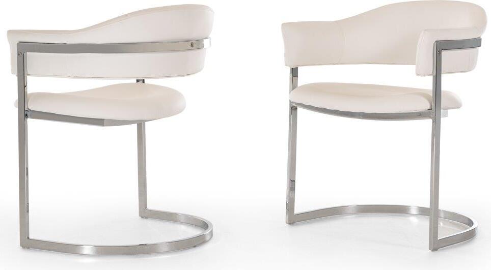 Modrest Allie Contemporary White Leatherette Dining Chair by VIG ...