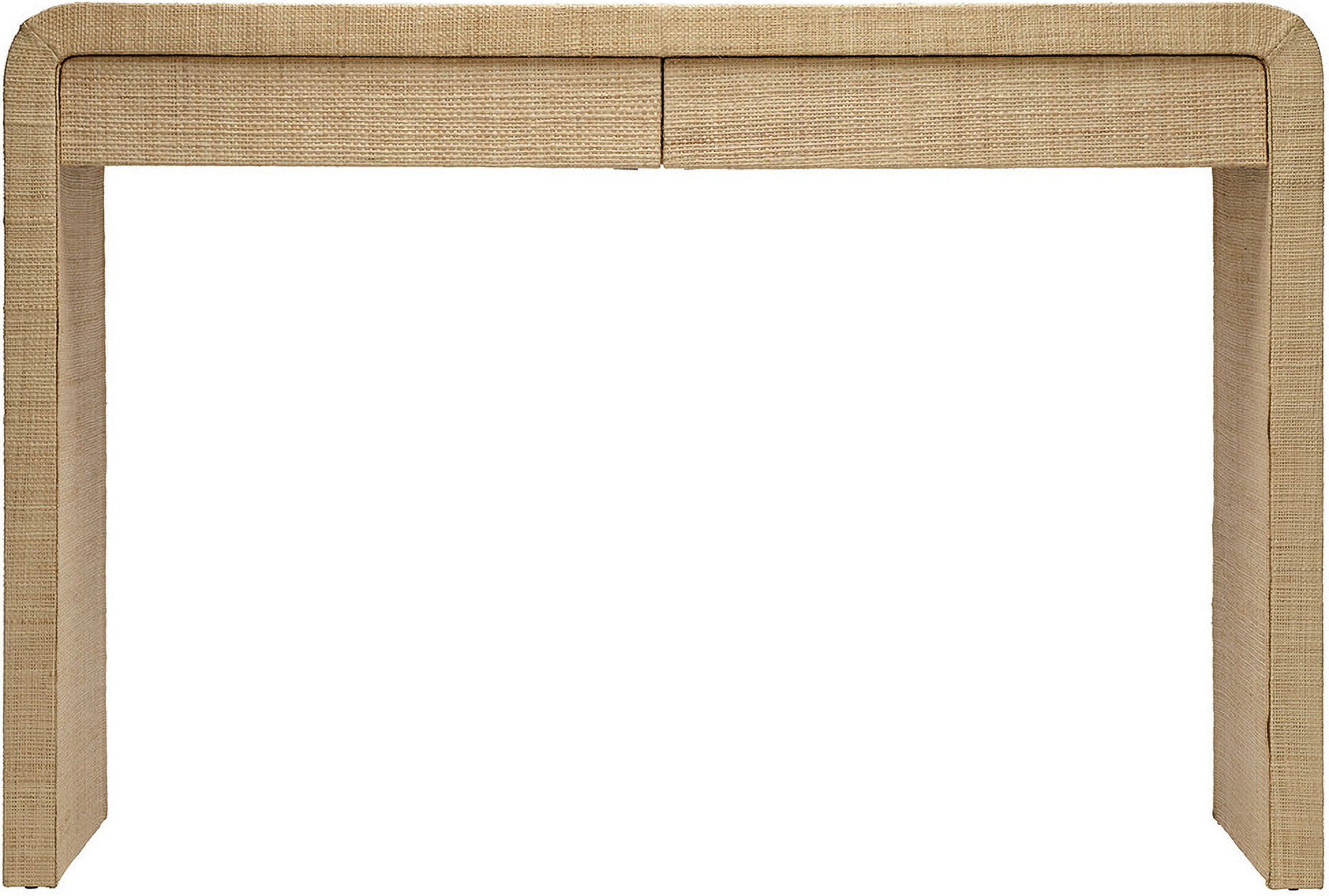 Montecito 2-Drawer Raffia Console Table In Natural by Jamie Young ...
