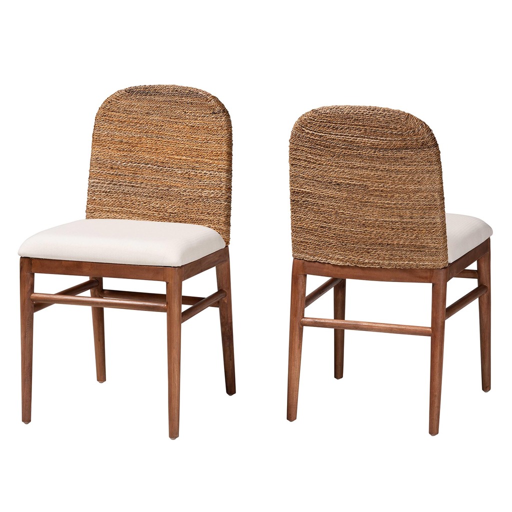 Capri - Set of 2 solid acacia garden chairs