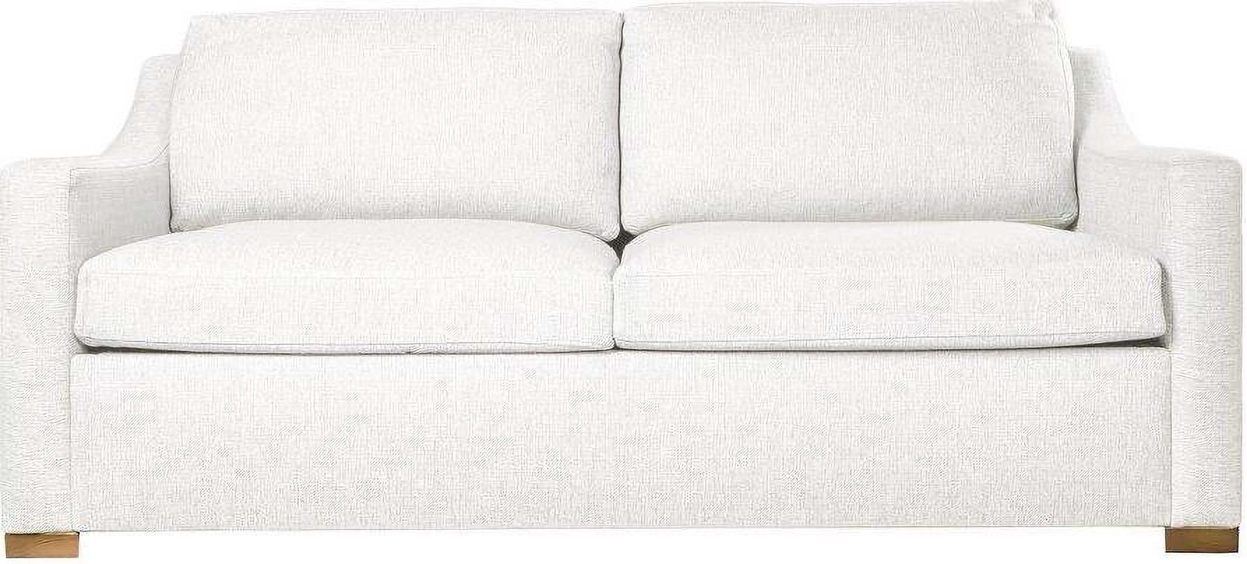 Nativa Interiors Ashley Sleeper Sofa 80 Inch White with Premium Gel Infused Foam Mattress 1StopBedrooms