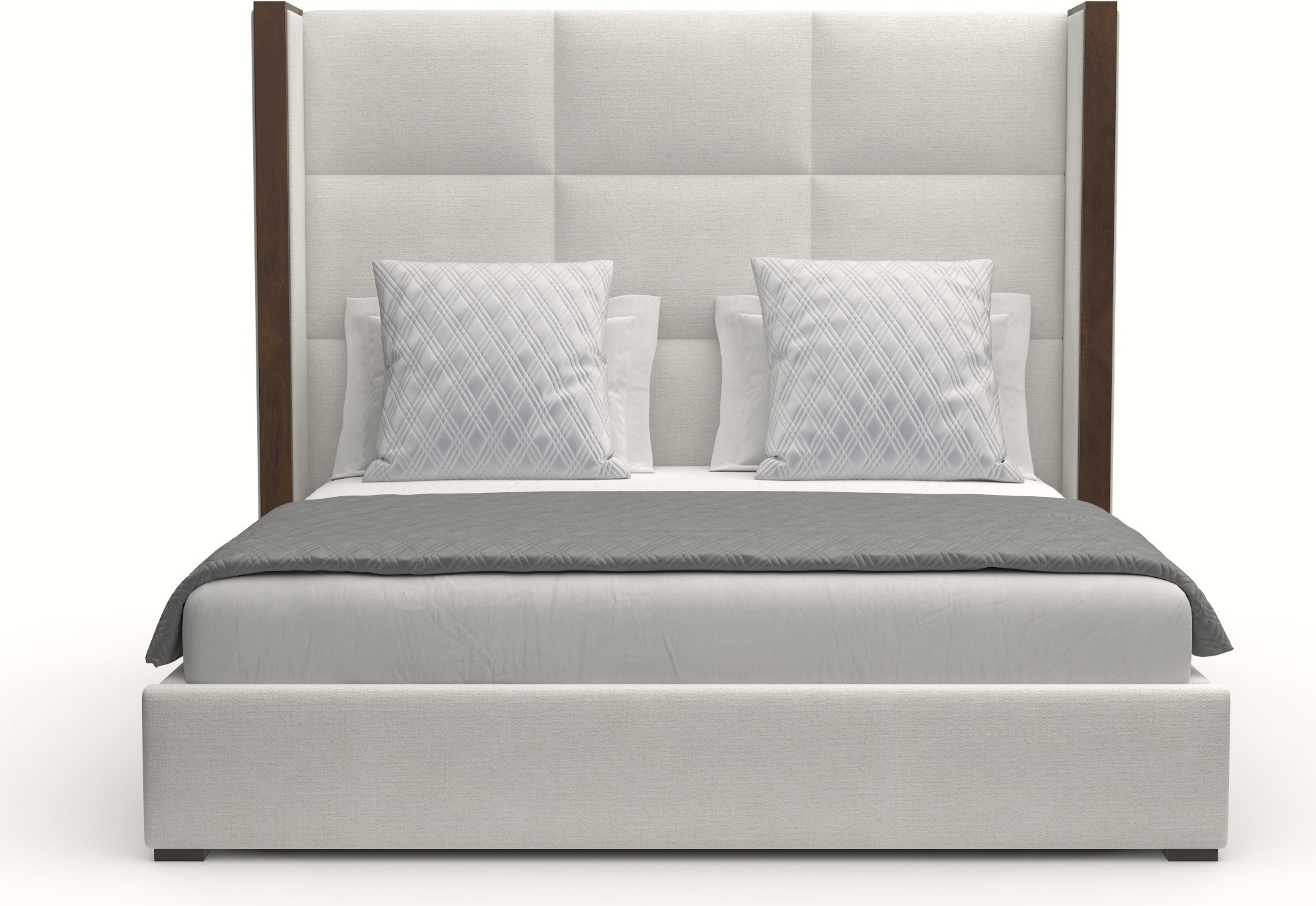 Nativa Interiors Irenne Square Tufted Upholstered Medium 67 Inch ...