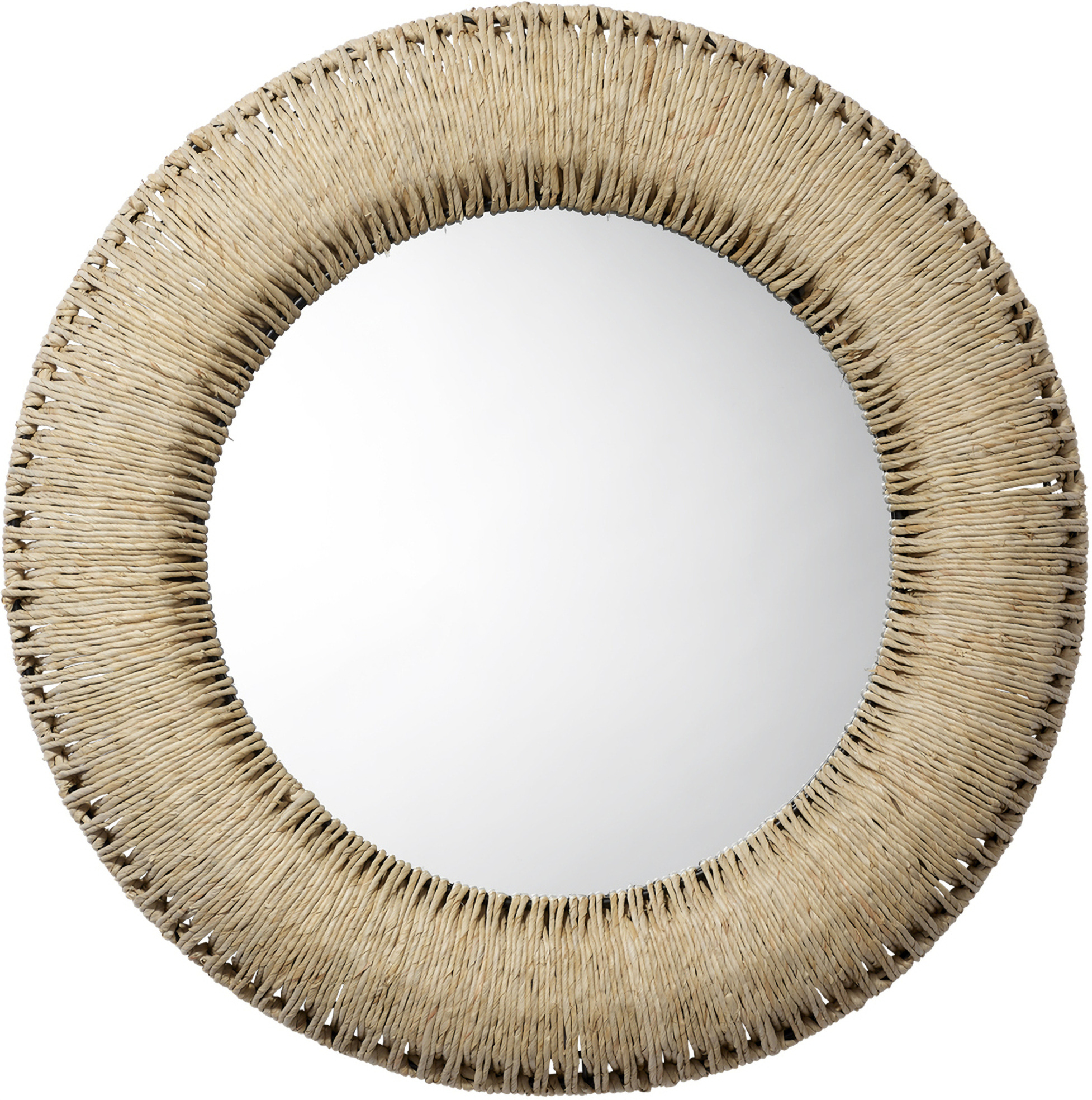 Natural Round Mirror by Jamie Young Company | 1StopBedrooms