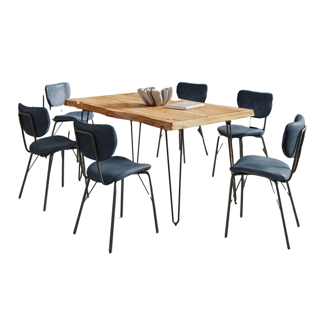 7 piece dining online set with upholstered chairs