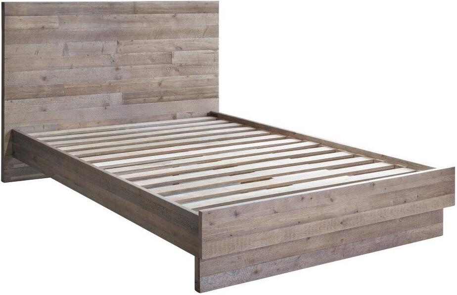 Nevada King Bed In Dark Driftwood by LH Imports | 1StopBedrooms