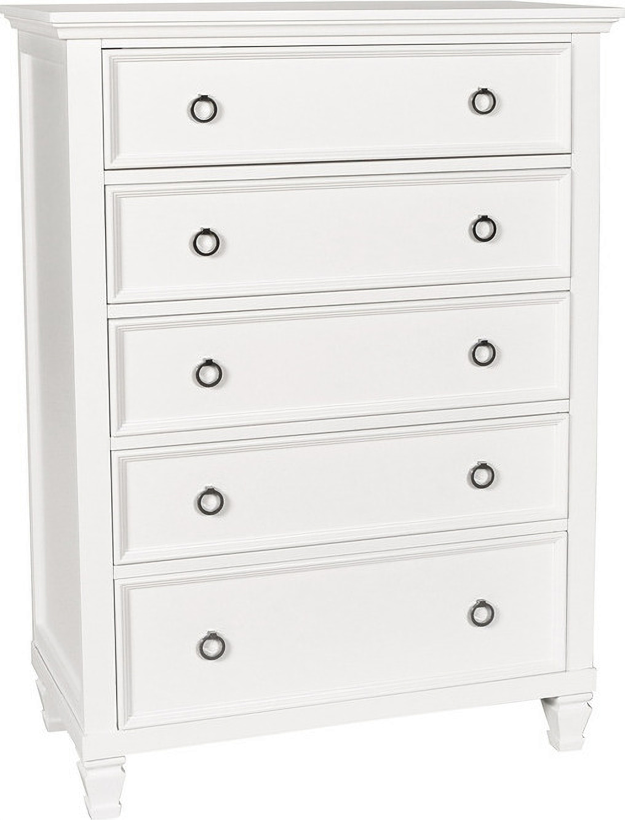 New Classic Tamarack 5 Drawer Chest In White 00 044 070 | 1StopBedrooms