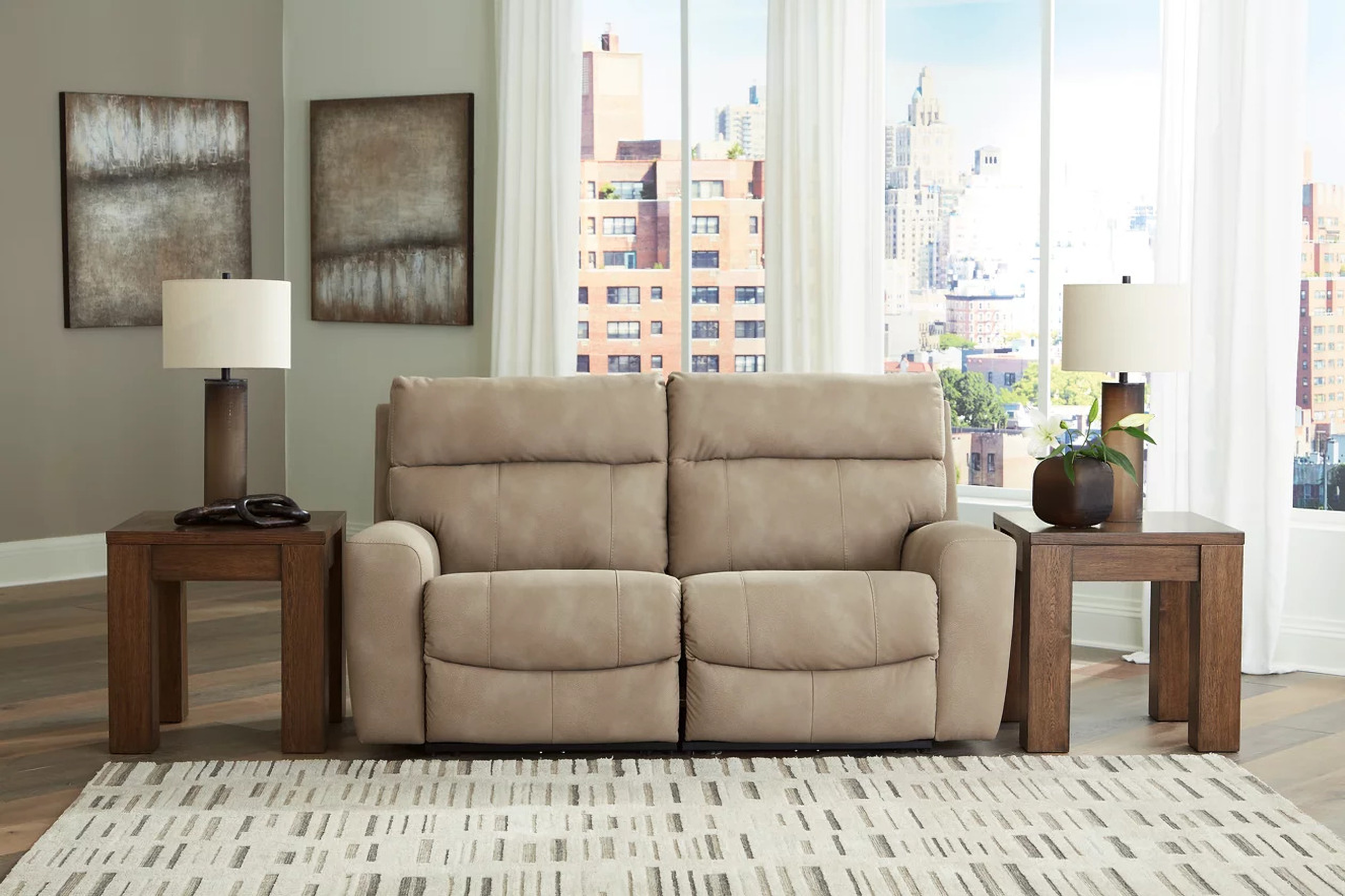 Next-Gen DuraPella 2-Piece Power Reclining Sectional Loveseat In