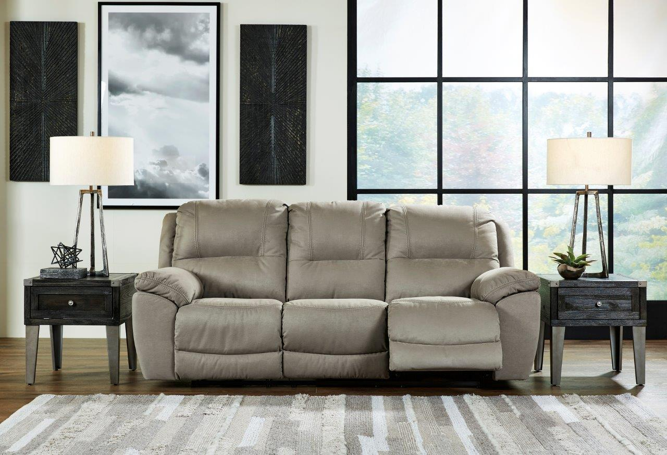 Next-Gen Gaucho Reclining Sofa In Putty by Ashley Furniture