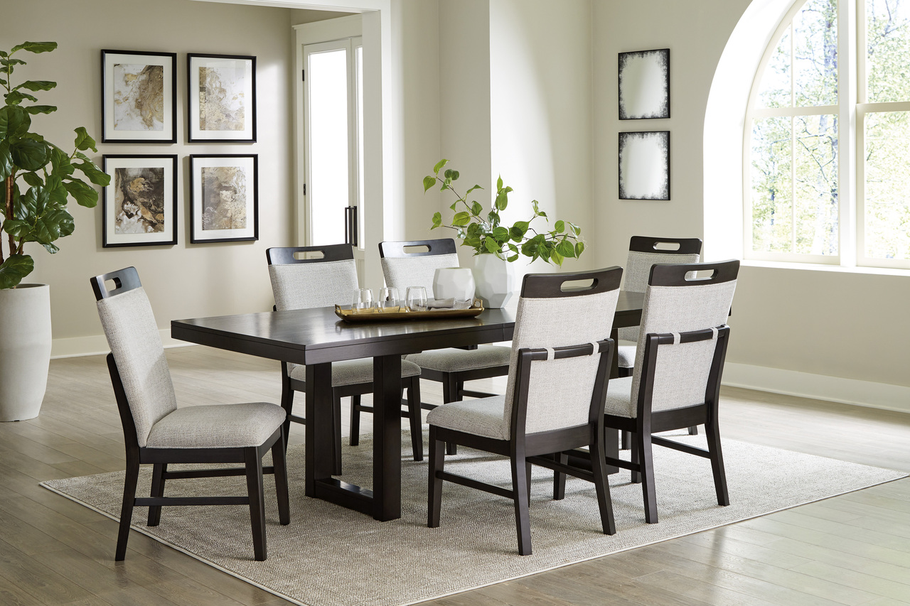 Grey And Brown Dining Room Set