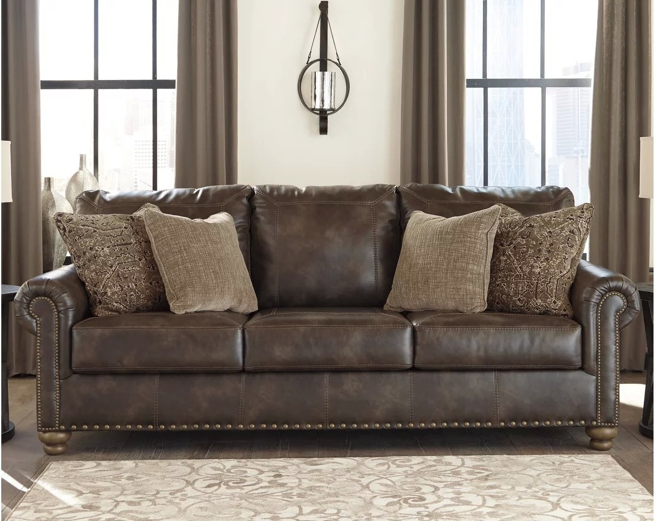 Nicorvo Sofa In Coffee by Ashley Furniture 1StopBedrooms