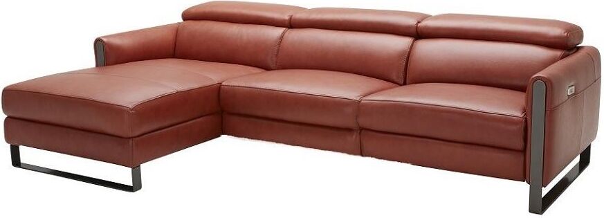 Nina Ochre Premium Leather Reclining, Nina Leather Dual Power Reclining Sofa