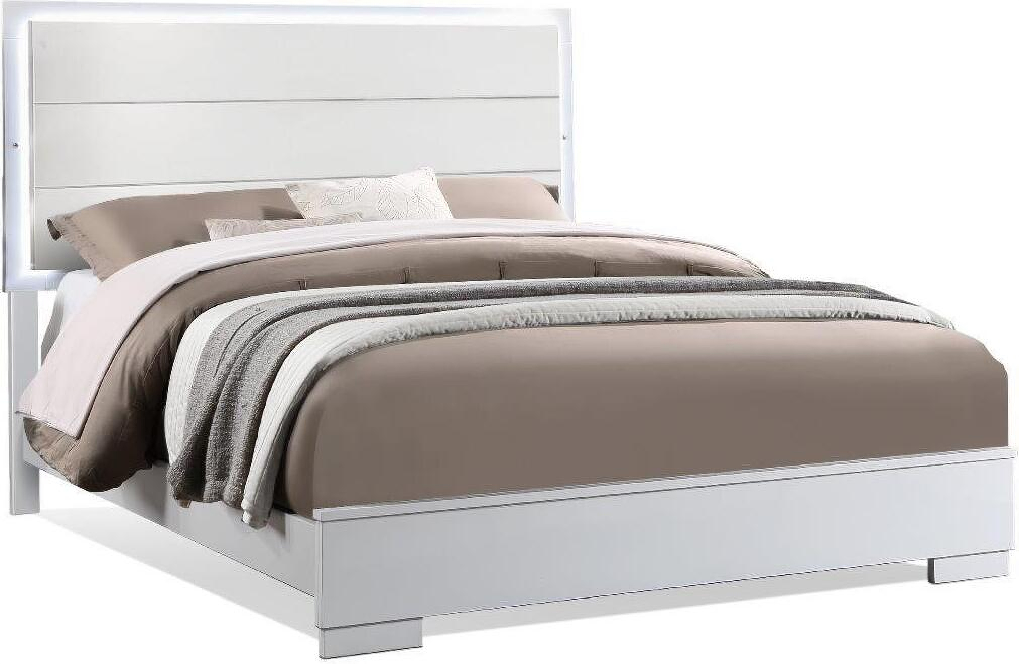 Nivia White Queen Size Bed In White by US Tamex 1StopBedrooms