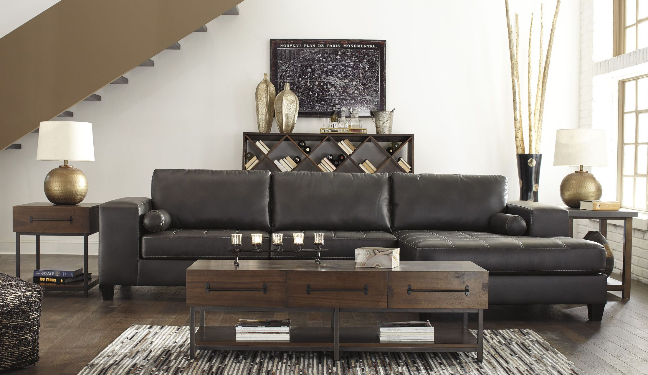 Nokomis 2 piece sectional deals with raf chaise