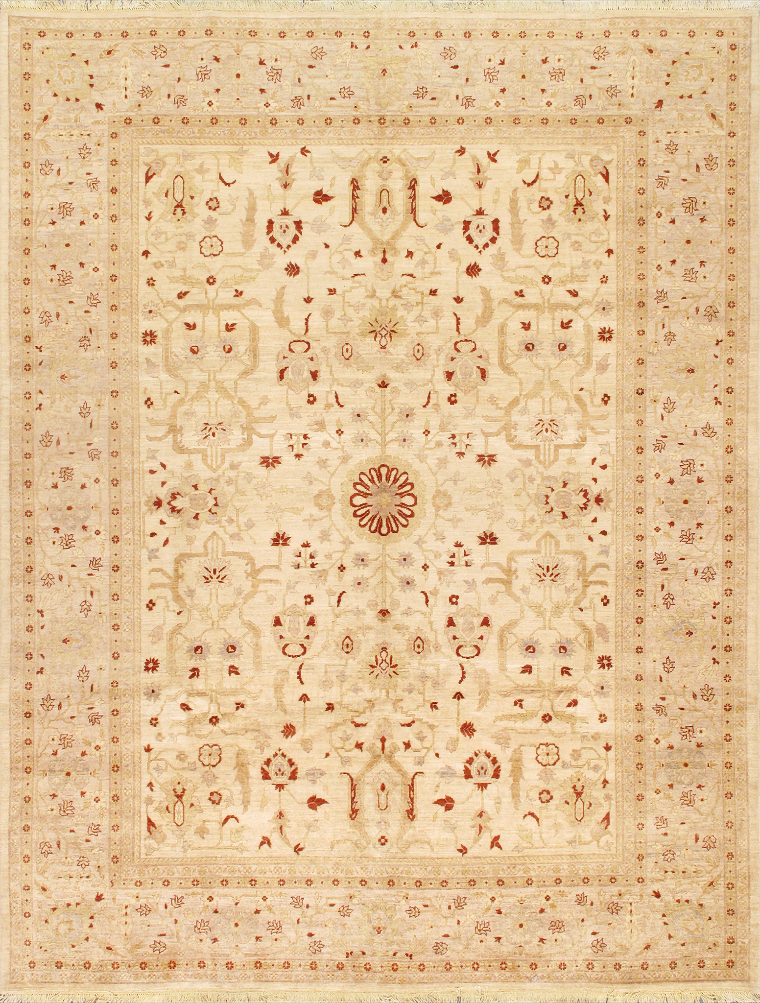 Nomad Art Collection Hand-Knotted Lamb's Wool Area Rug- 9' 3