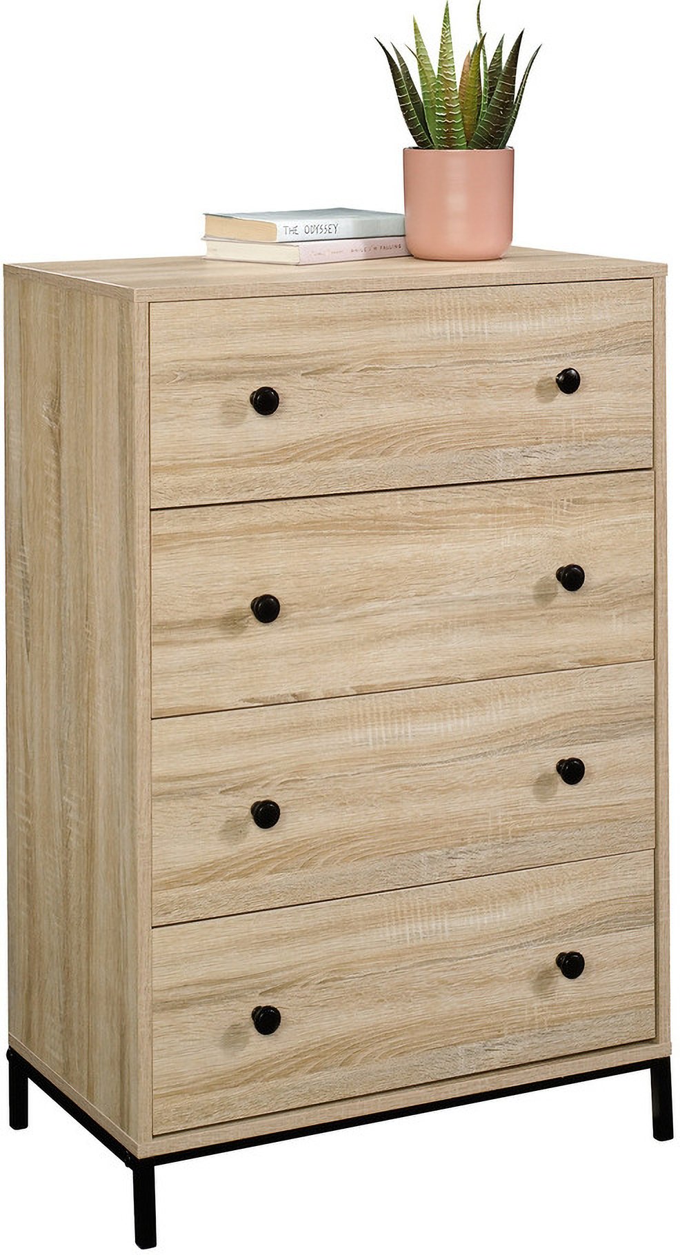 North Avenue 4-Drawer Chest In Charter Oak by Sauder | 1StopBedrooms