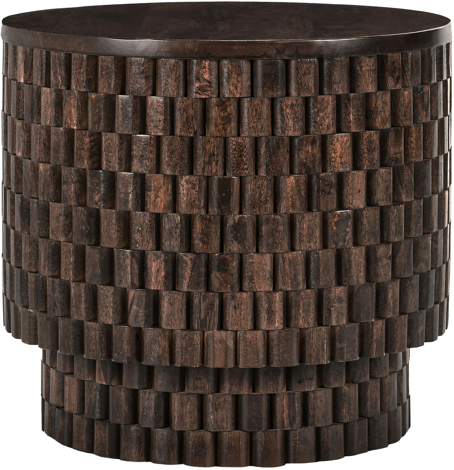 Norwood 25 Inch Round End Table In Brown by Classic Home | 1StopBedrooms