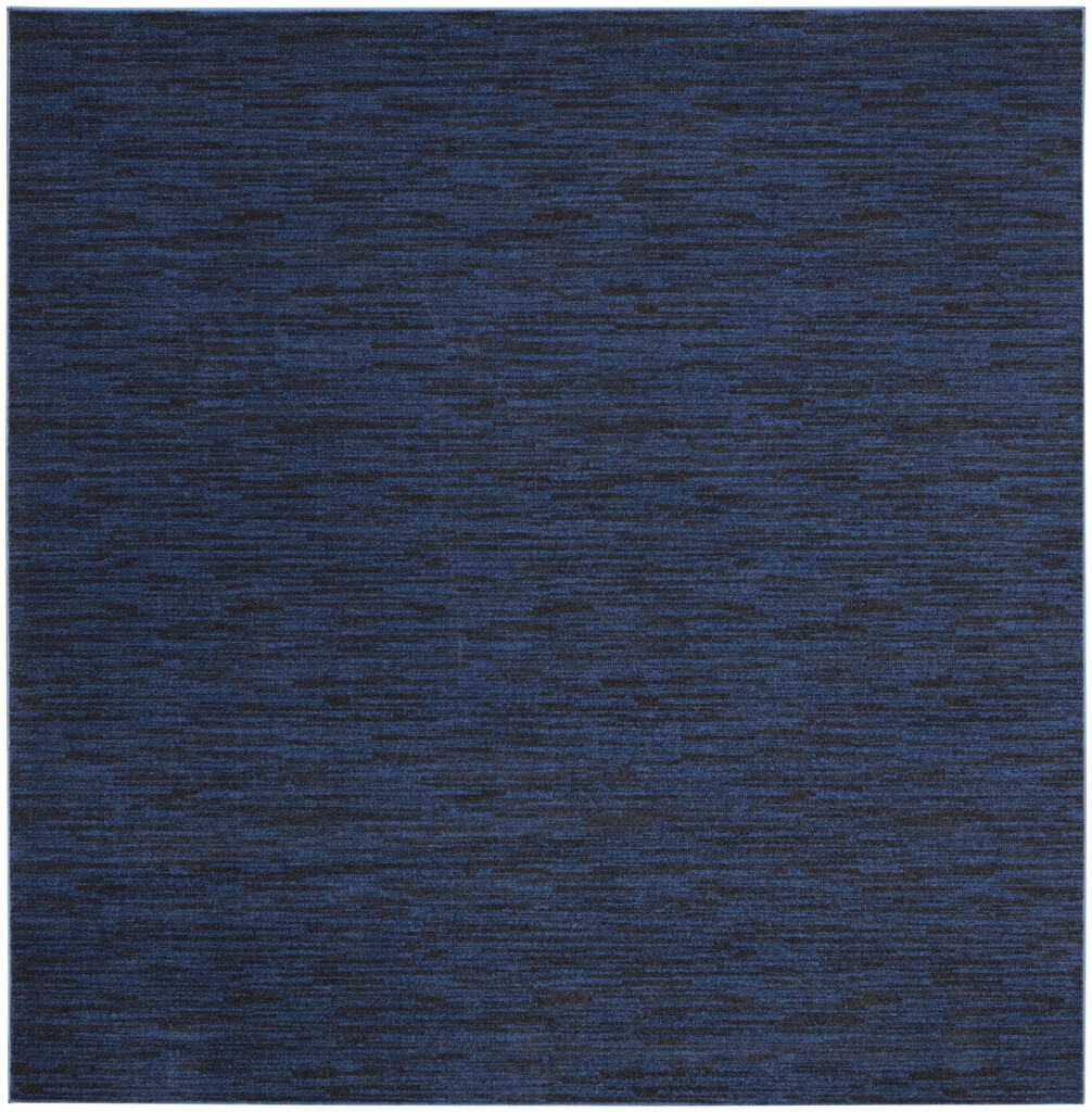 Nourison Essentials 9' x 9' Square Outdoor Rug In Midnight Blue ...