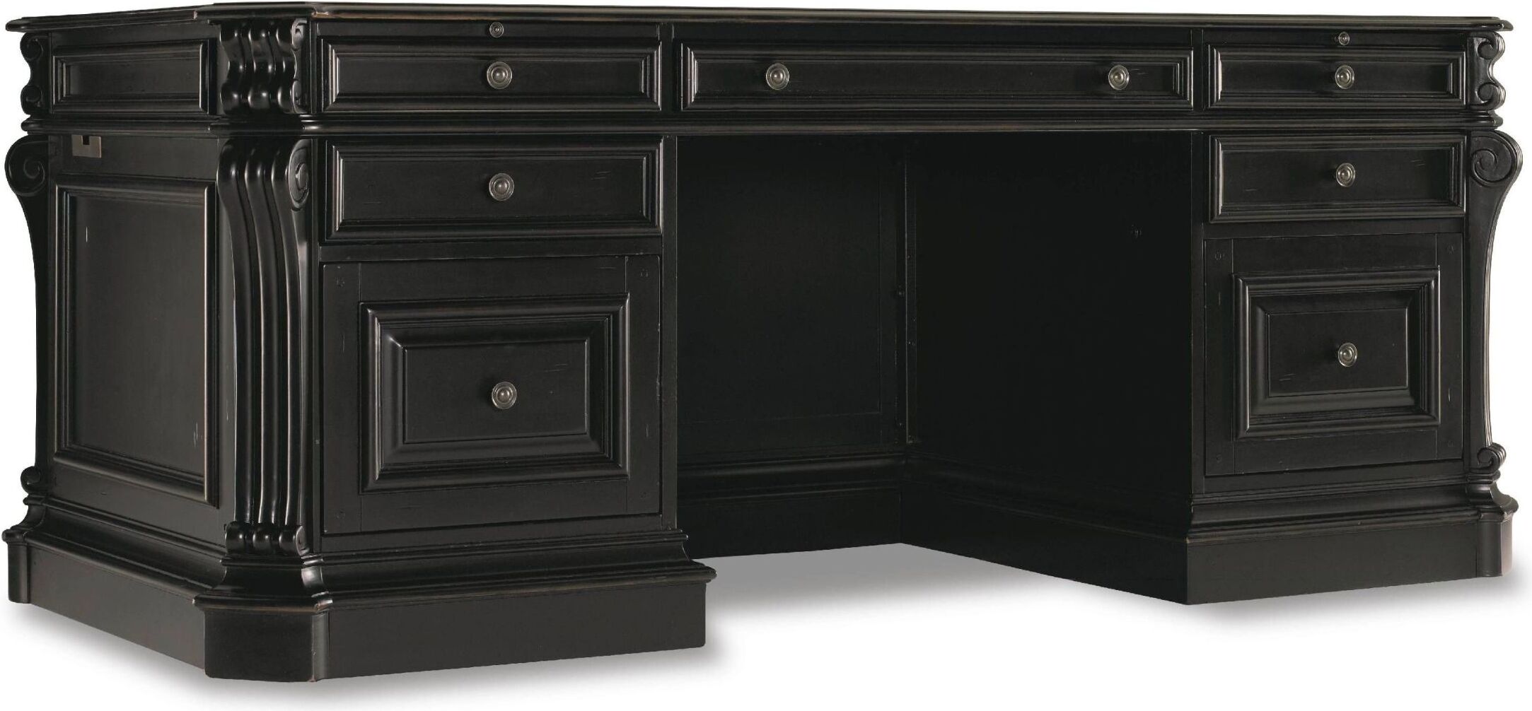 Telluride Black 76 Executive Desk 1stopbedrooms