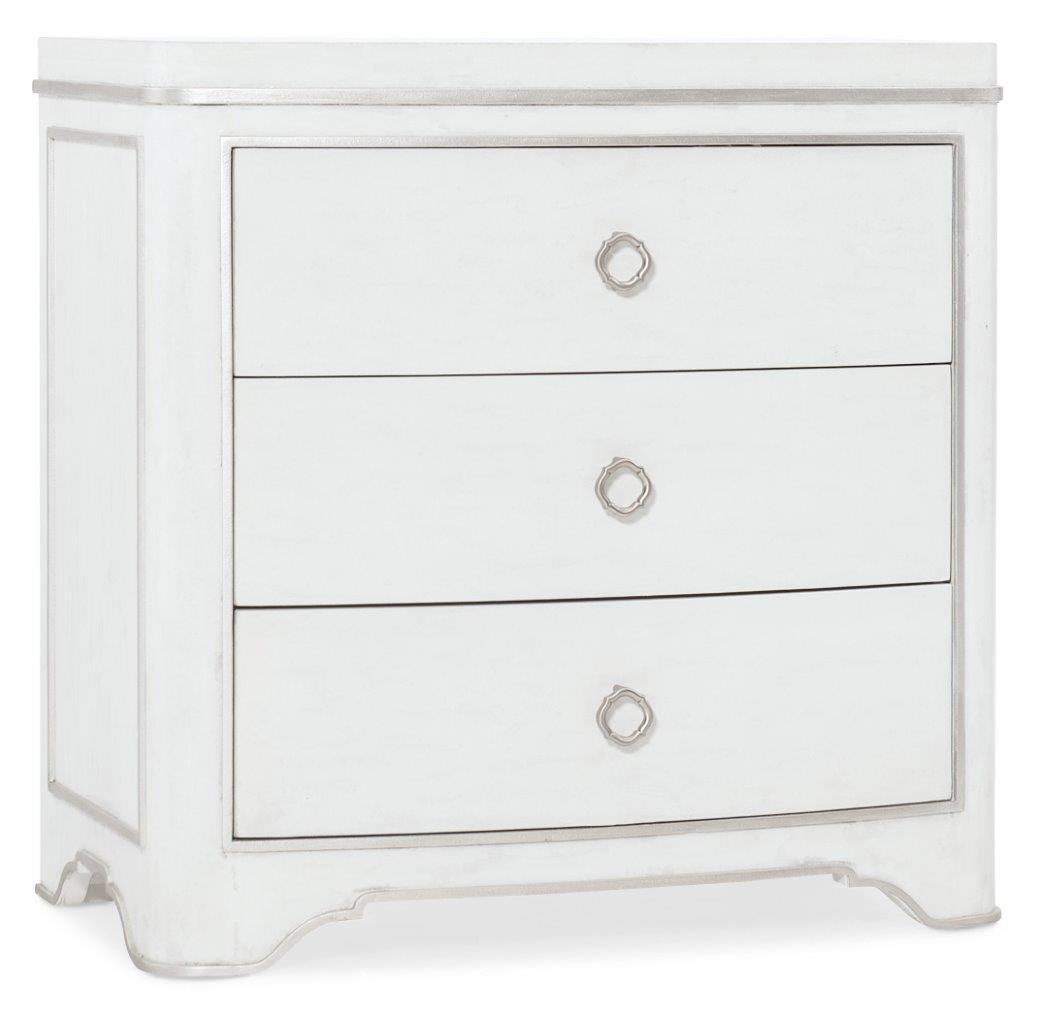 Modern Romance White 3 Drawer Nightstand 1stopbedrooms