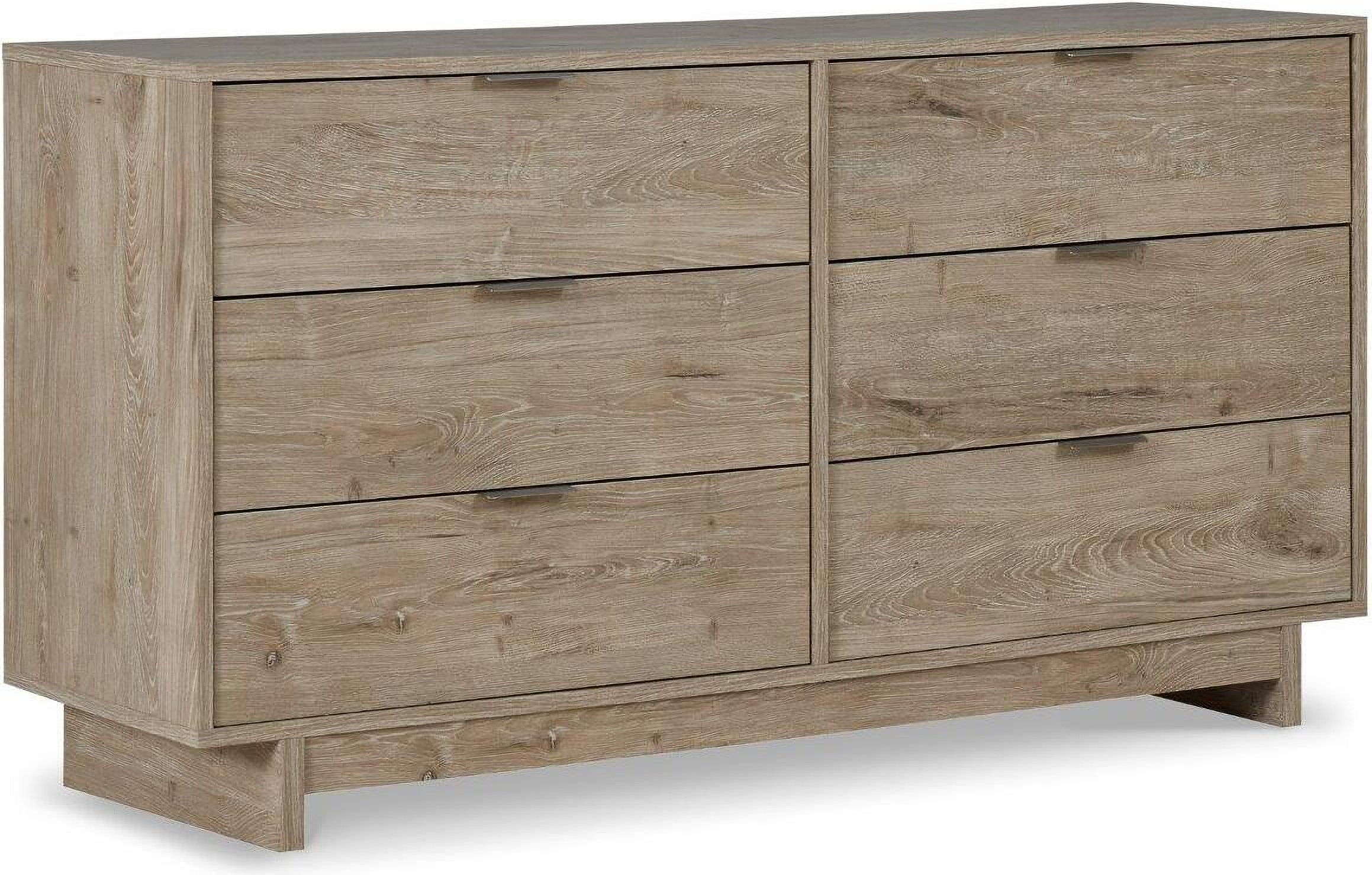 Oliah Natural Six Drawer Dresser by Ashley Furniture 1StopBedrooms