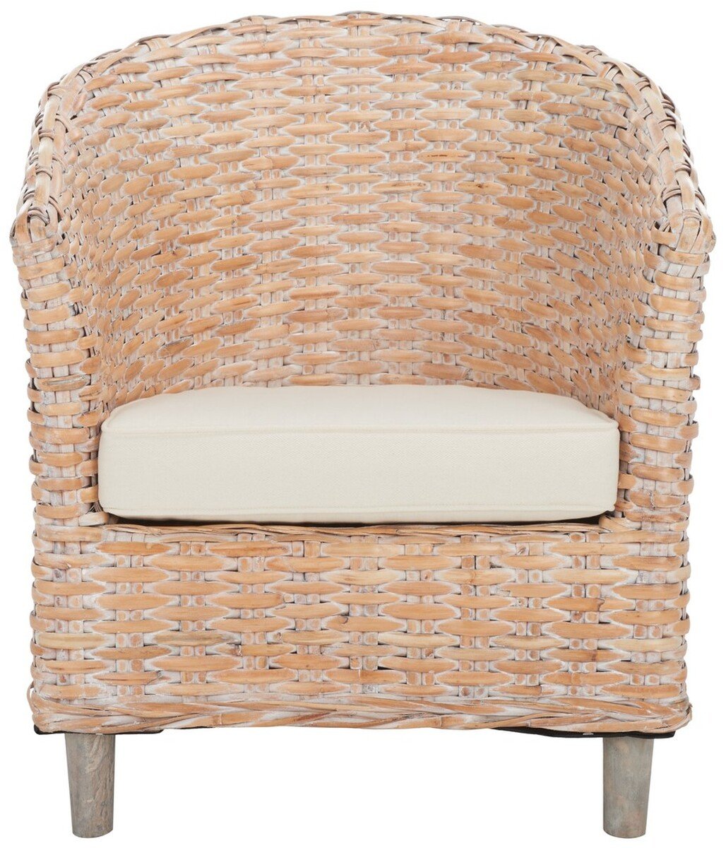 Safavieh omni best sale rattan barrel chair