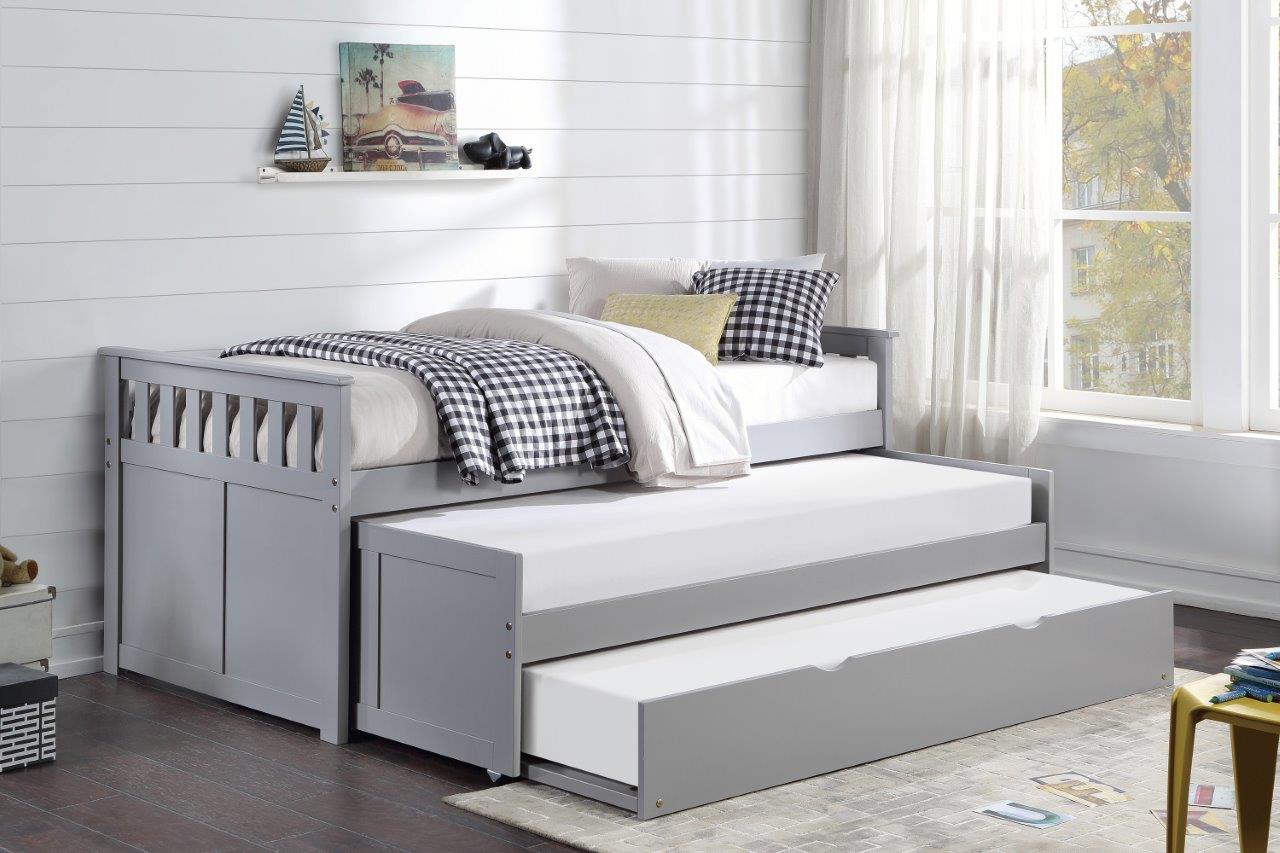 Orion Gray Youth Trundle Bedroom Set by Homelegance | 1StopBedrooms